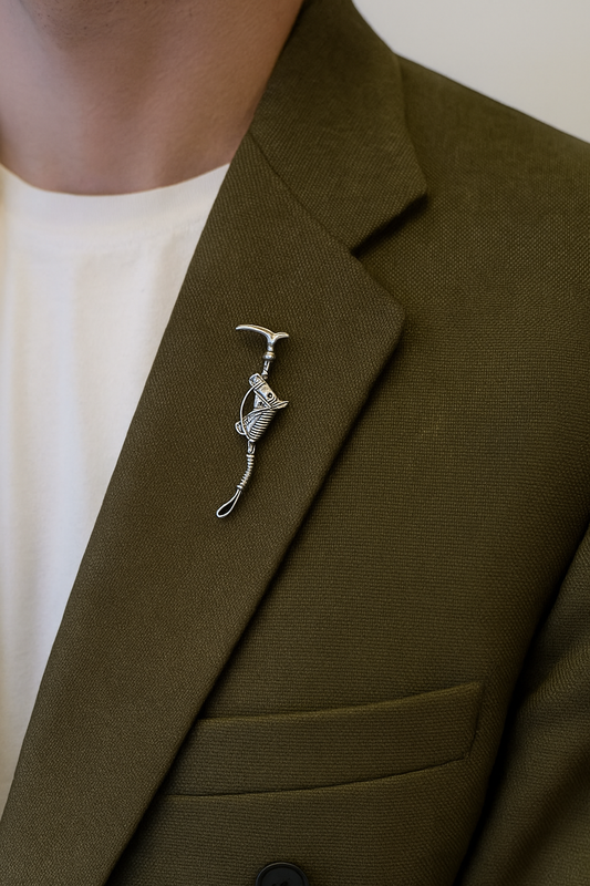 Silver Equestrian Spirit Brooch