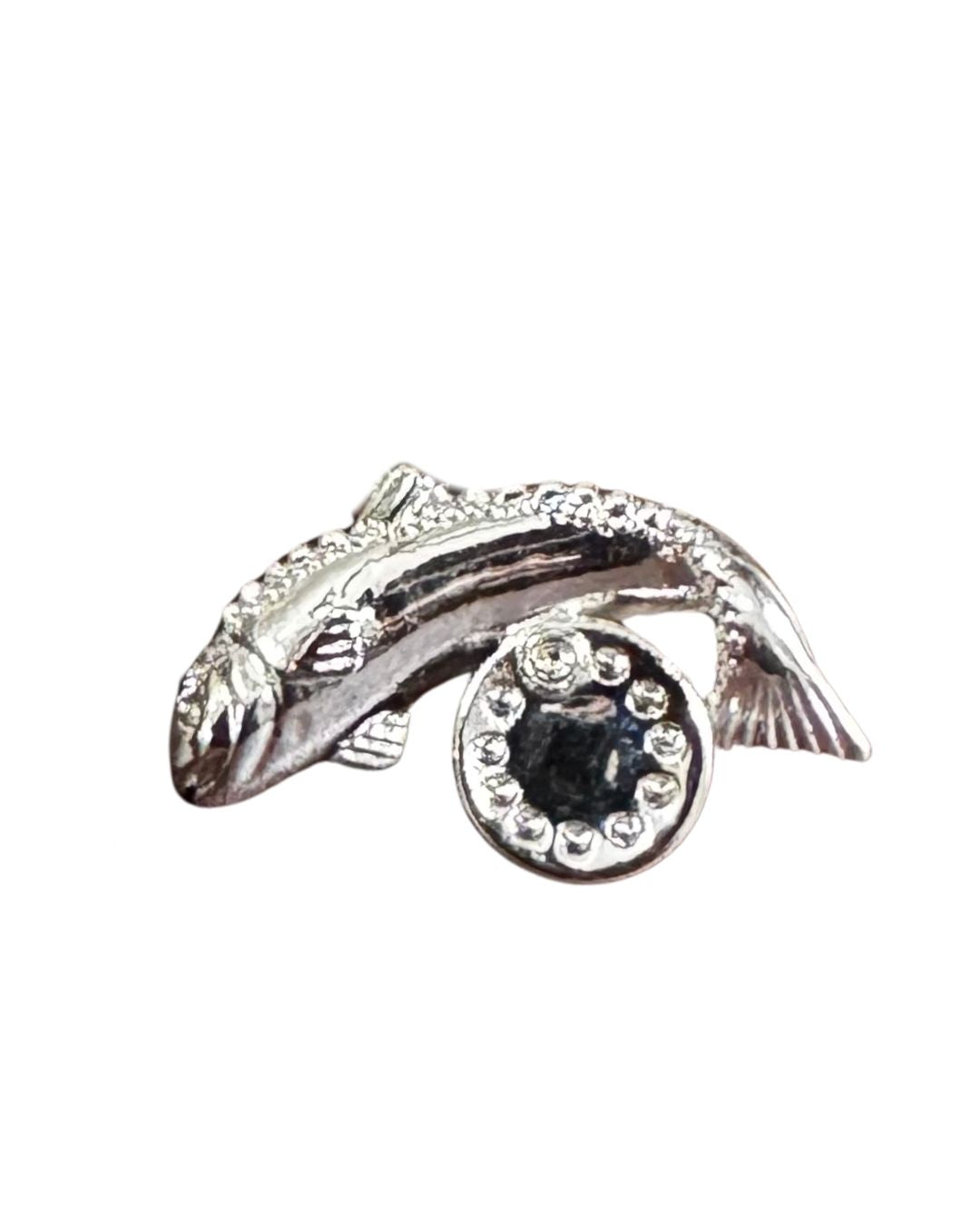 Black Pearl Koi Crest Cufflinks