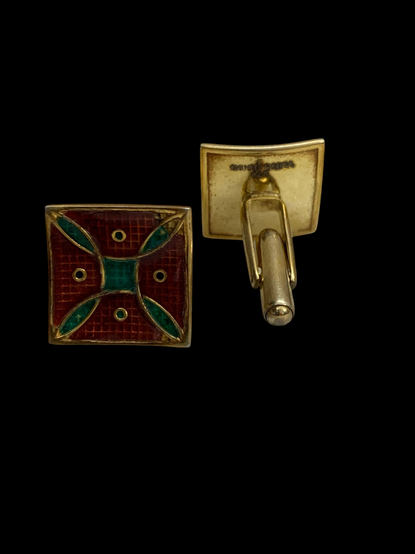 Pyra Enamel Cufflinks