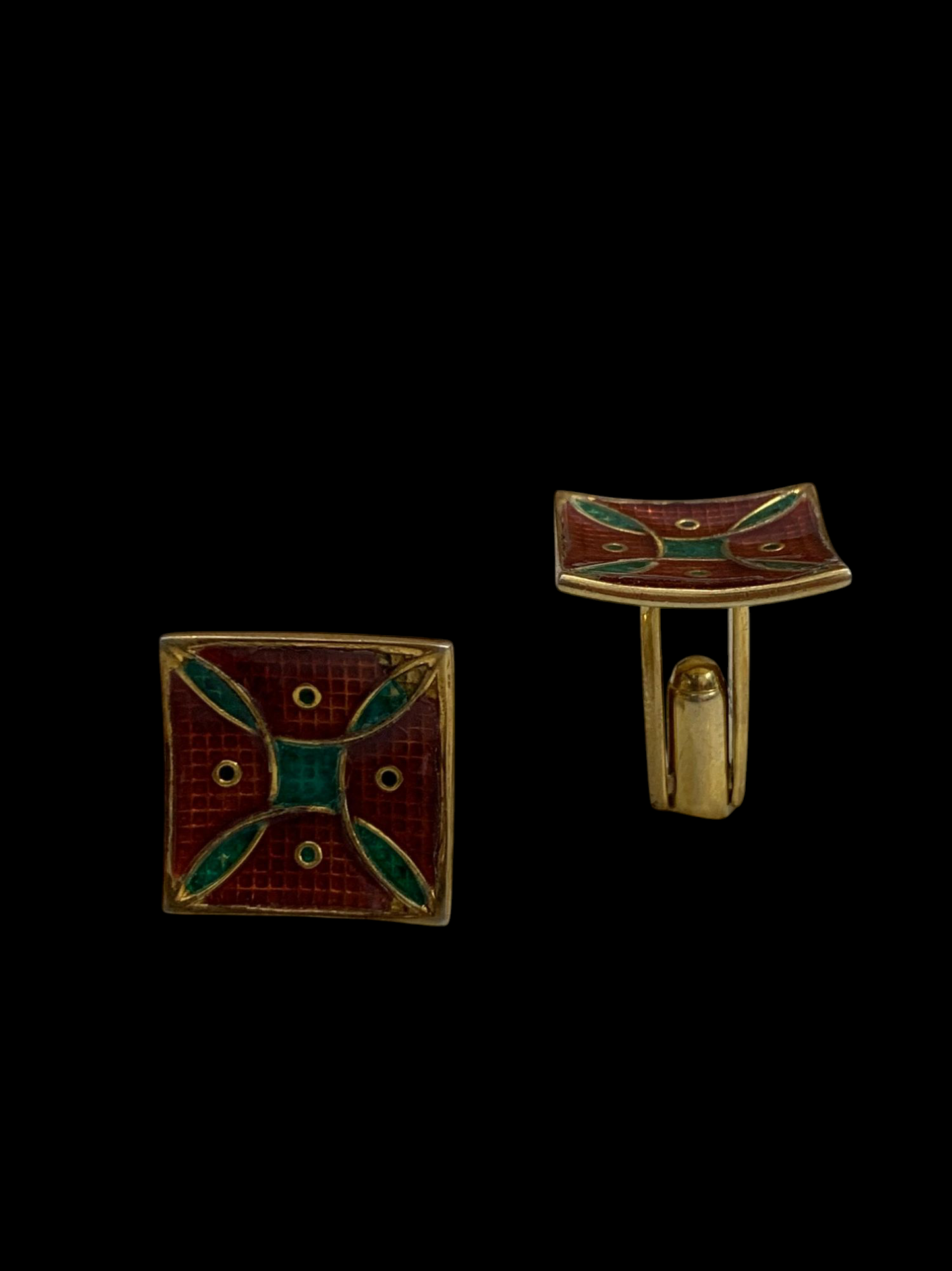 Pyra Enamel Cufflinks