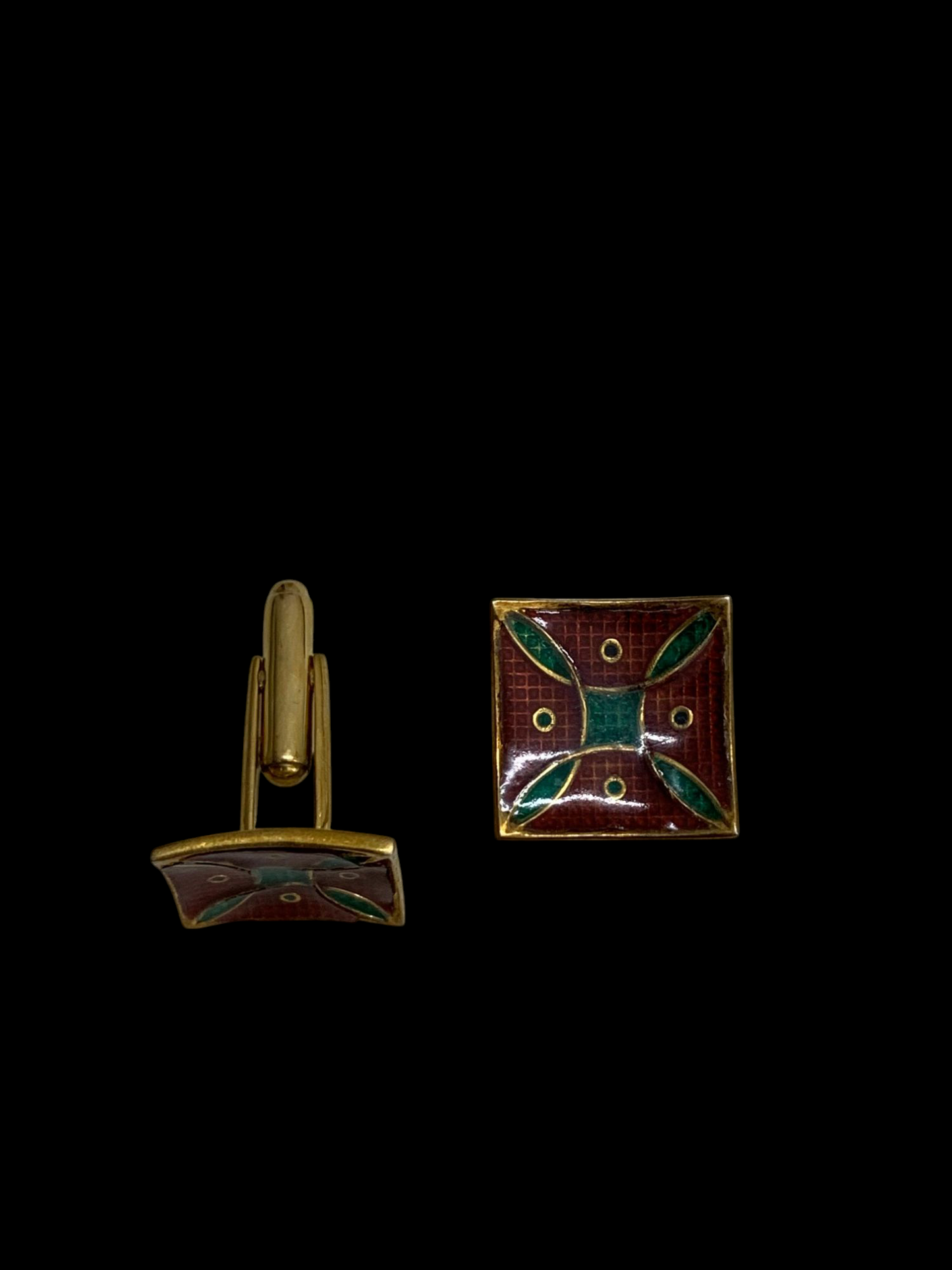Pyra Enamel Cufflinks