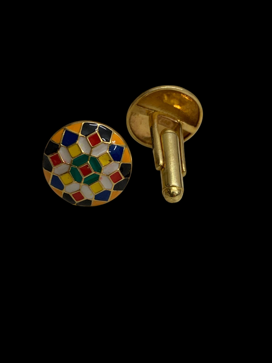 Manikya Enamel Cufflinks
