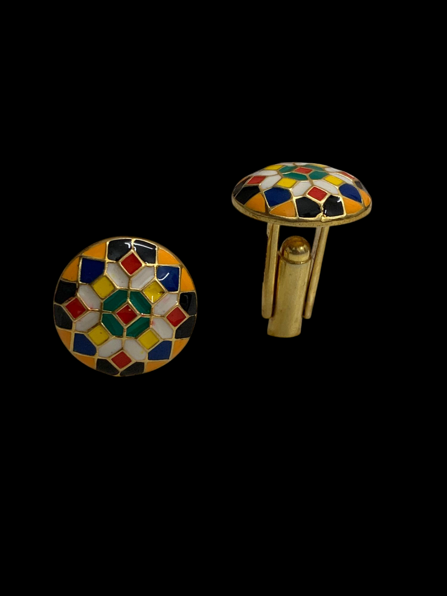 Manikya Enamel Cufflinks