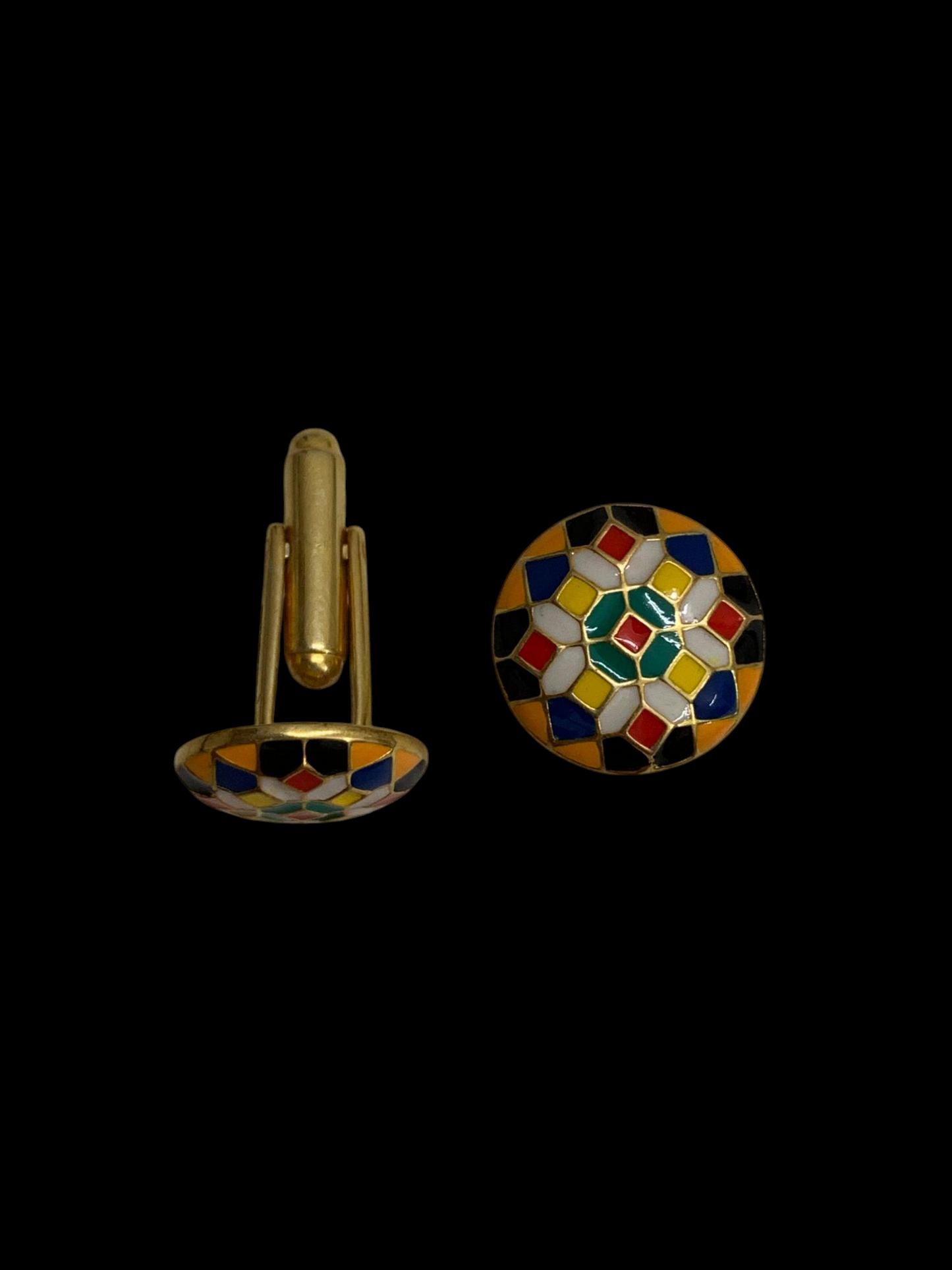 Manikya Enamel Cufflinks