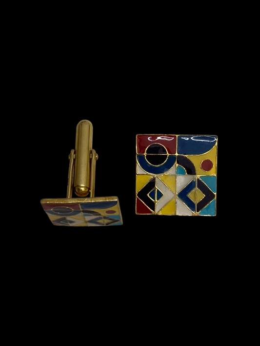 Mani Enamel Cufflinks