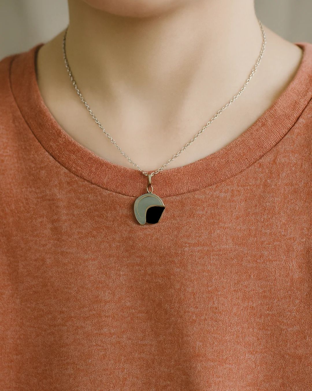 Kids Helmet Pendant with Chain