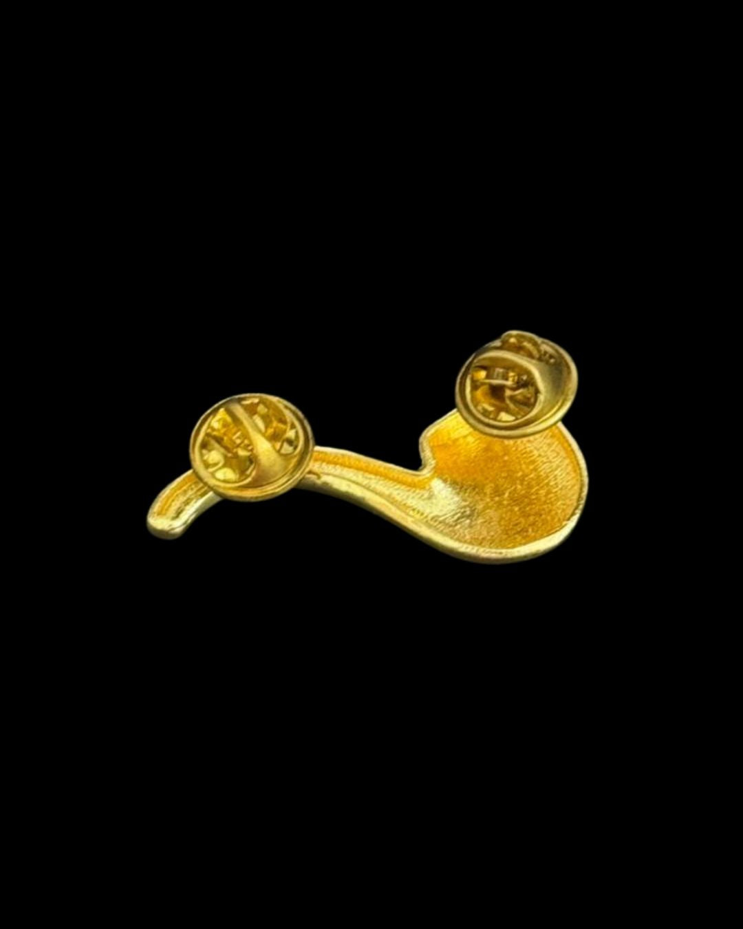 Royal Golden Pipe Lapel Pin