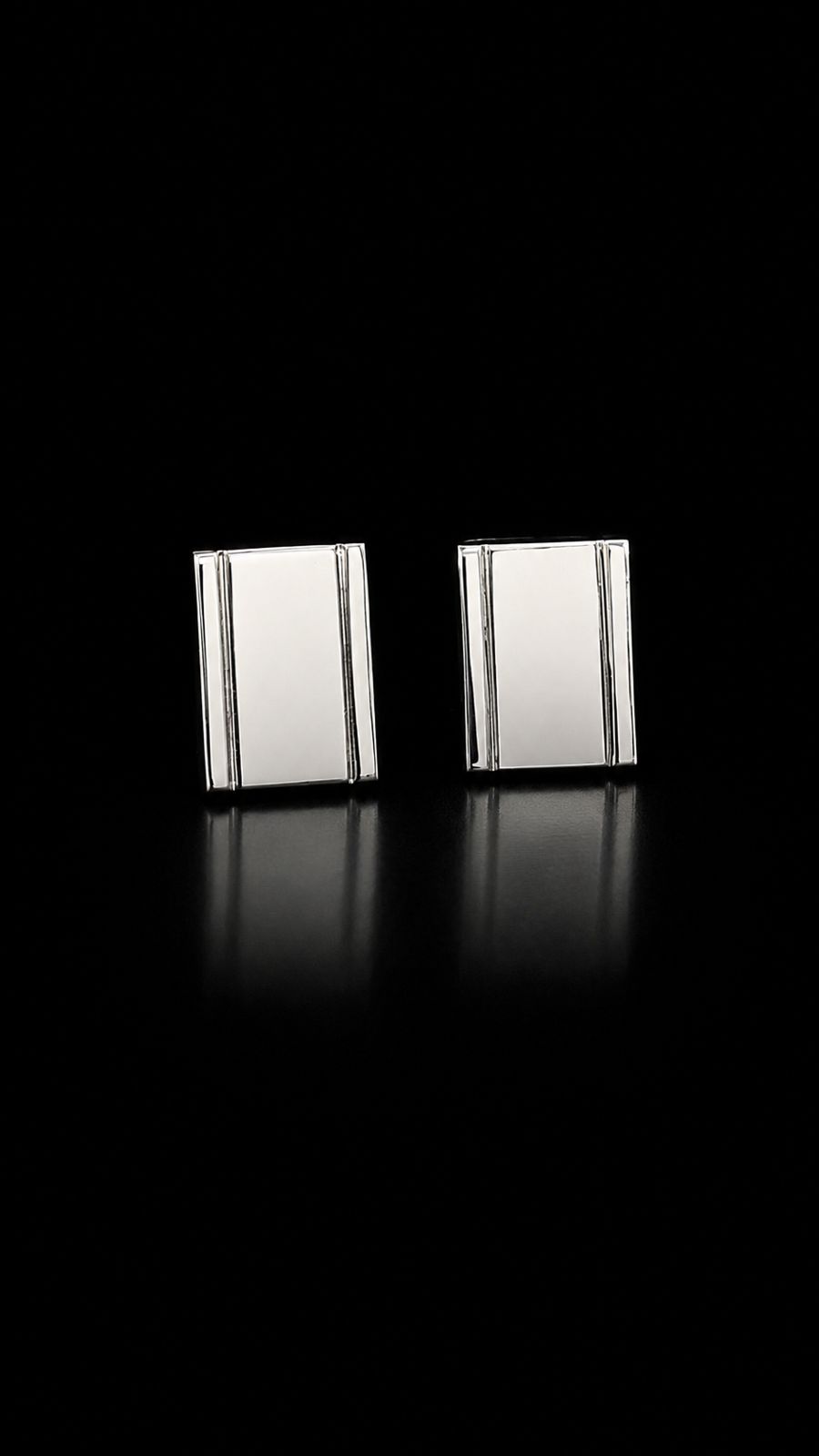 Executive Silver Bar Cufflinks