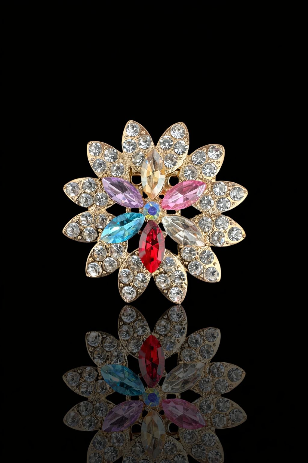 Radiant Prism Bloom Brooch