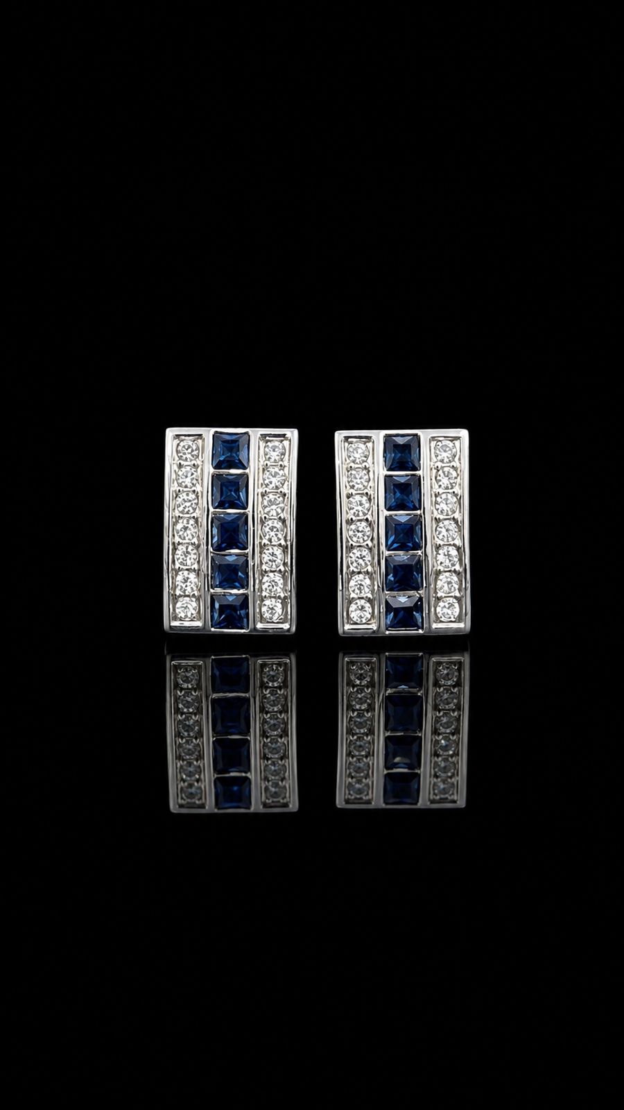 Sapphire Royale Crystal Cufflinks