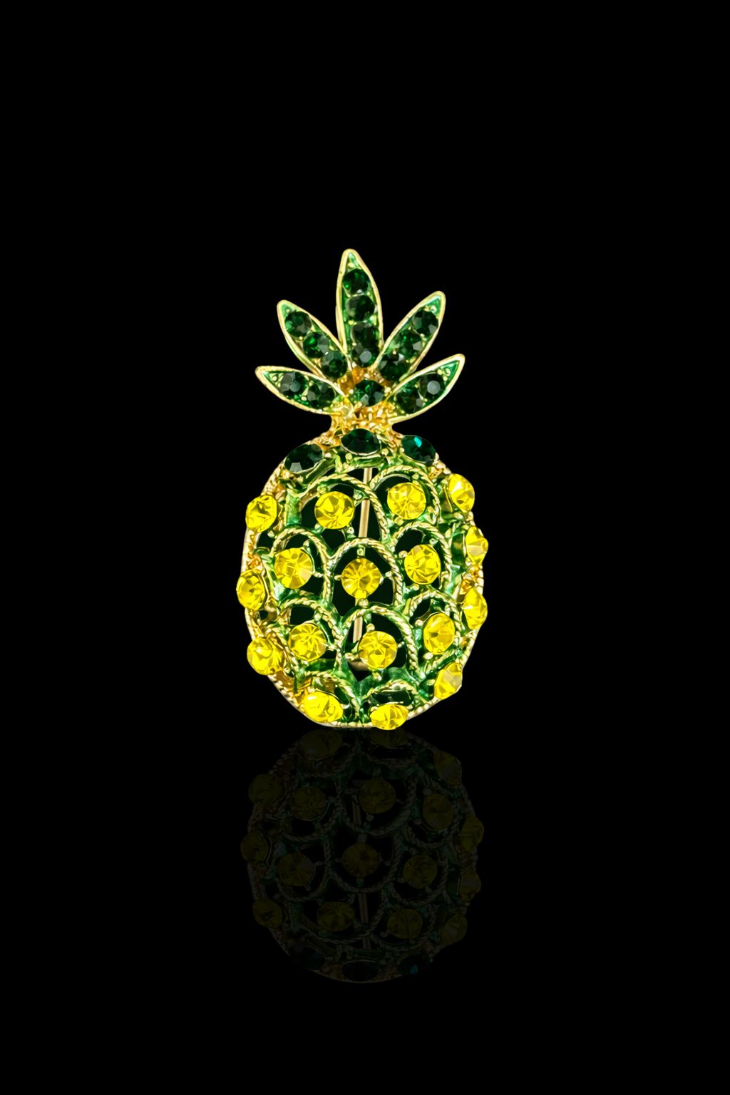 Pineapple Spark Brooch