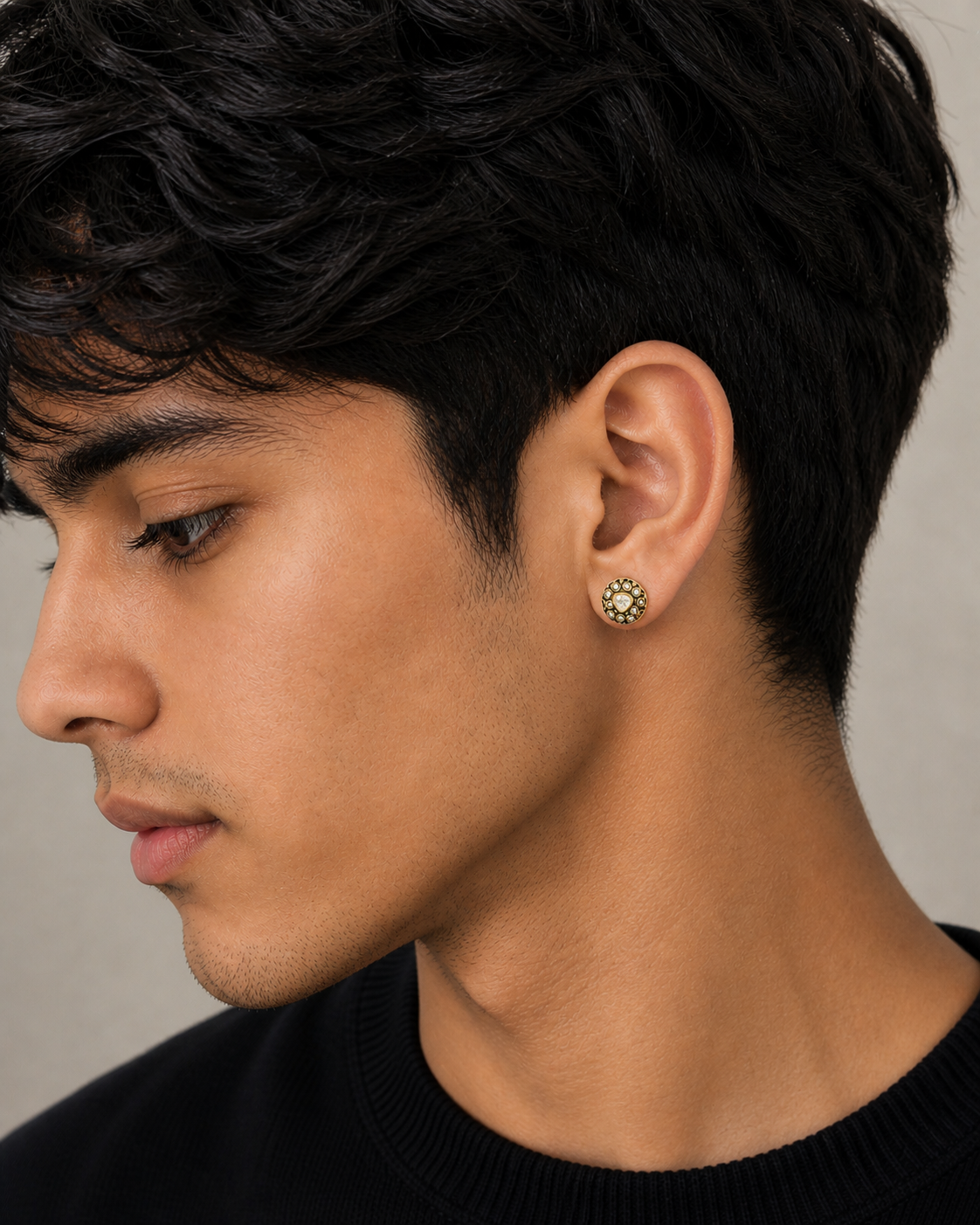 Noor Kundan Stud Earrings