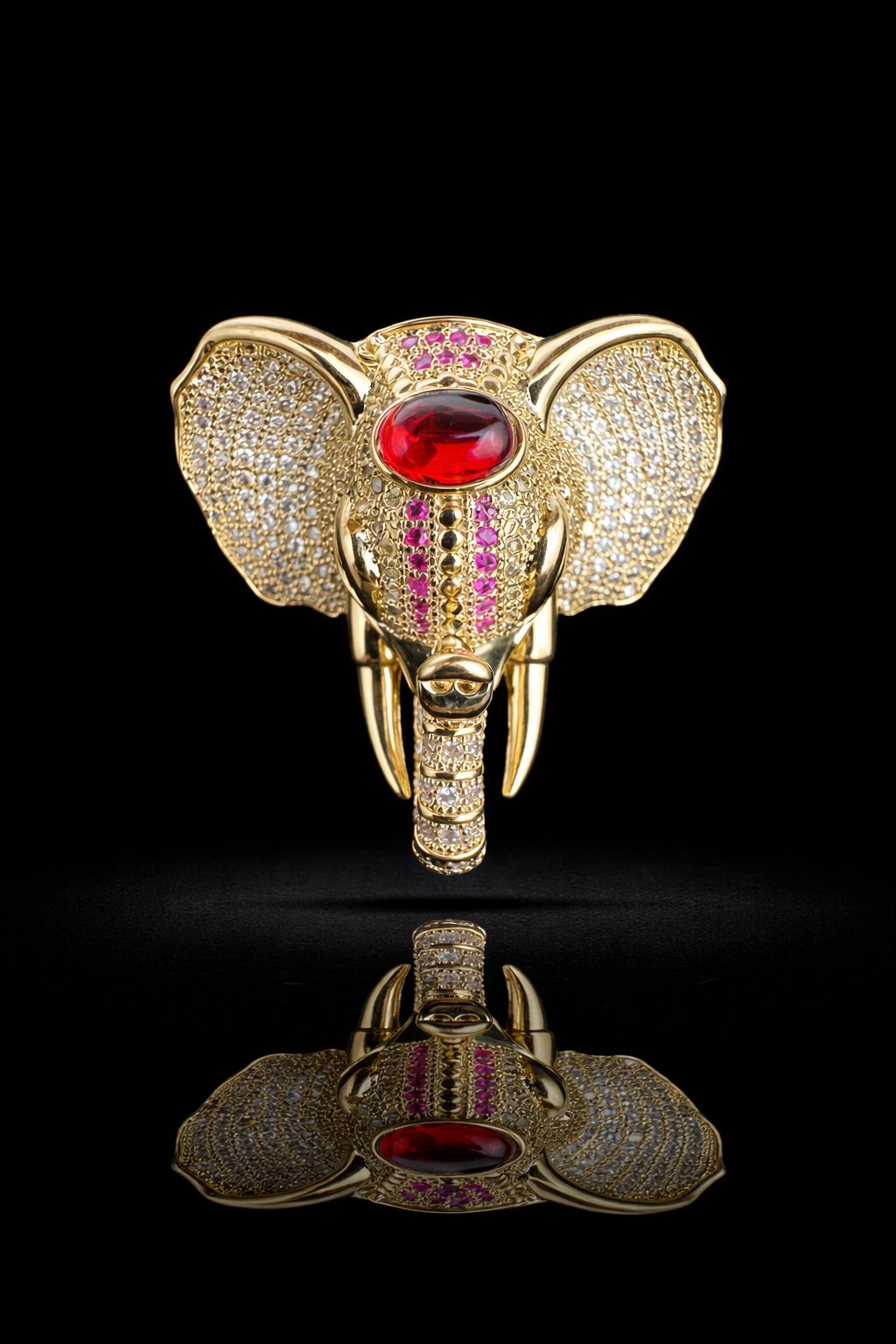 Rajhans Elephant Brooch