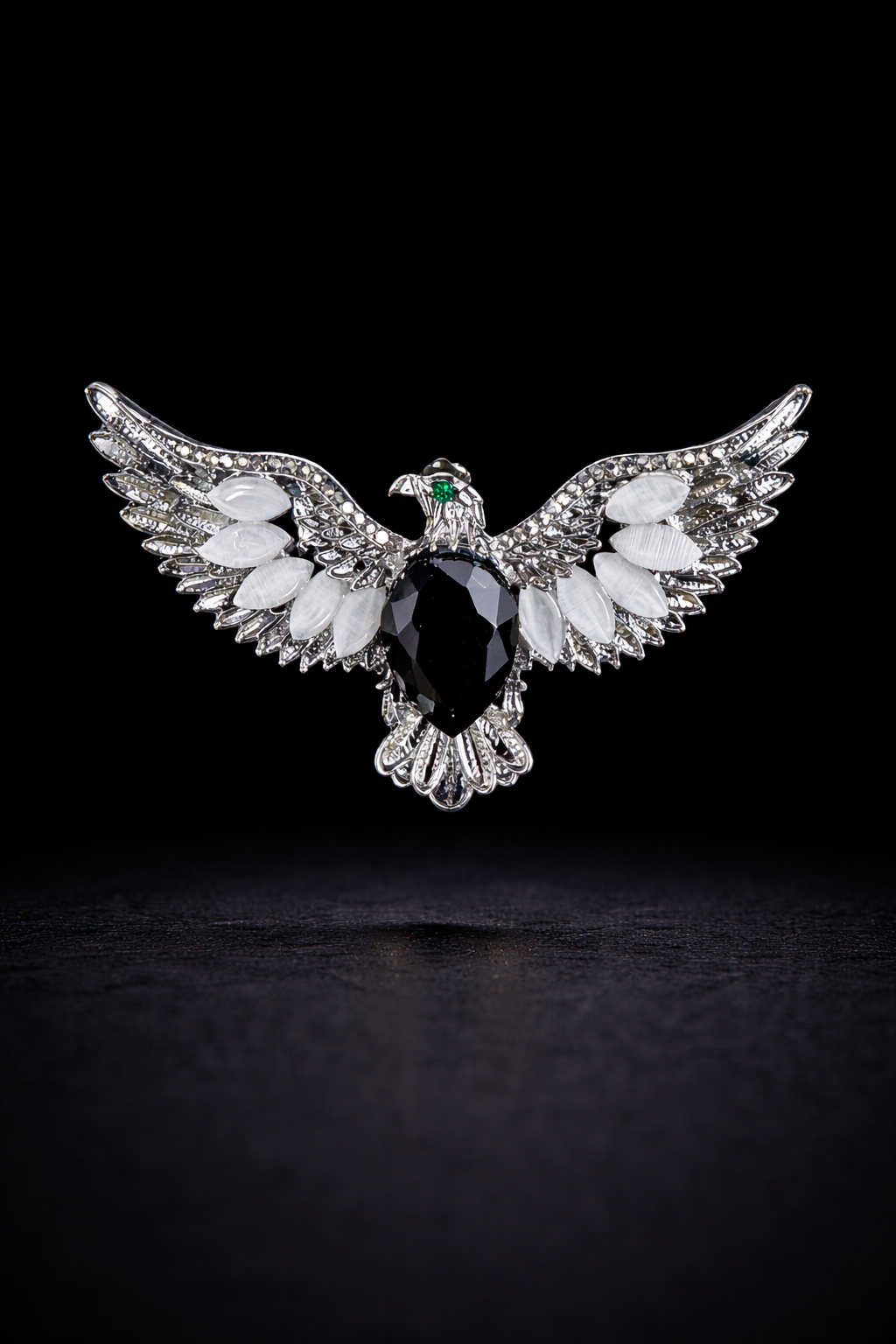 Celestial Falcon Brooch