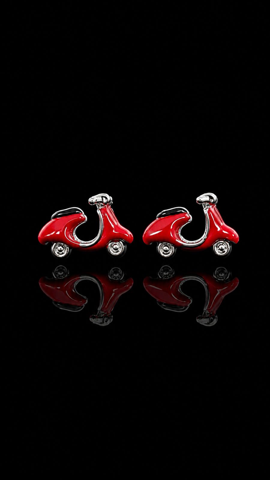 Vintage Red Scooter Cufflinks