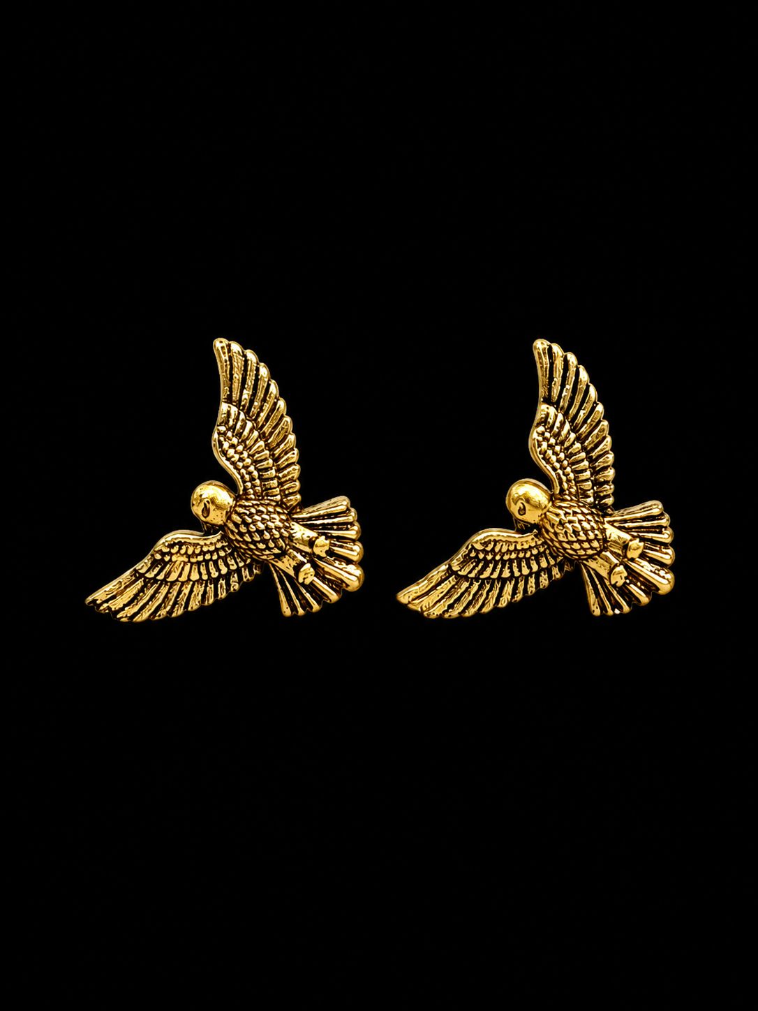 Golden Soaring Bird Cufflinks