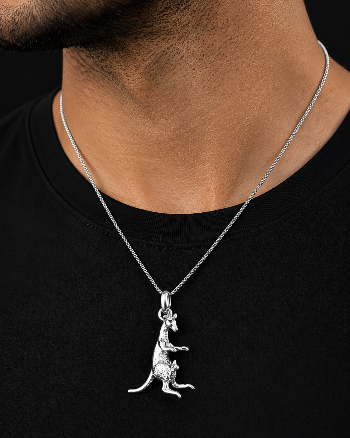 Outback Guardian Kangaroo Pendant