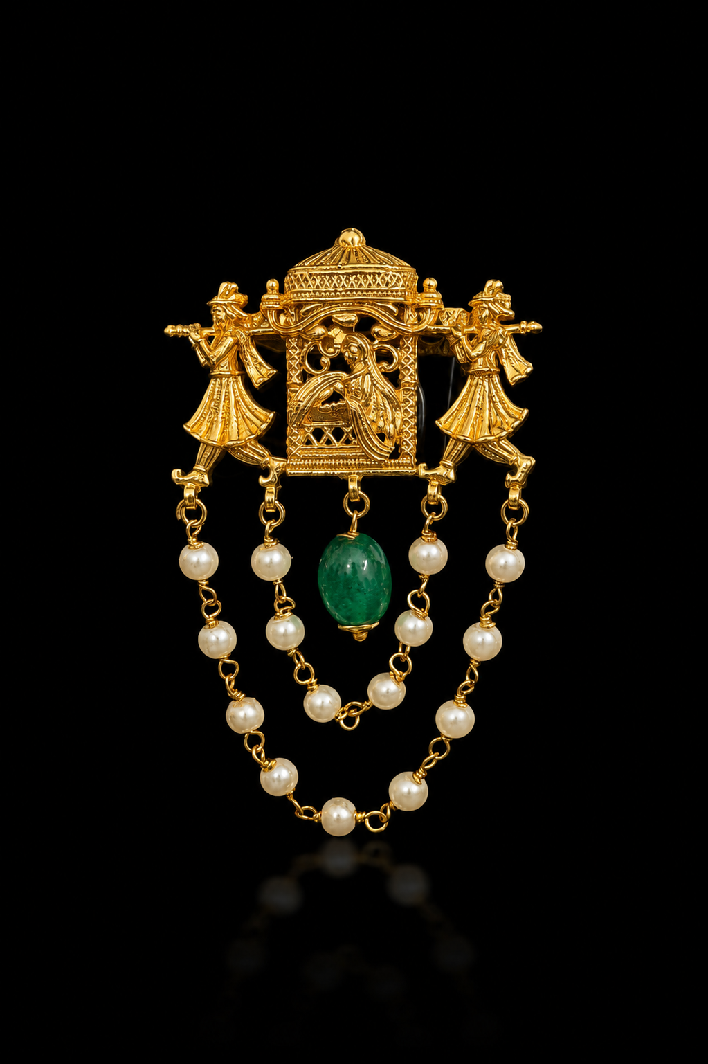 Royal Shehnai Baraat Brooch