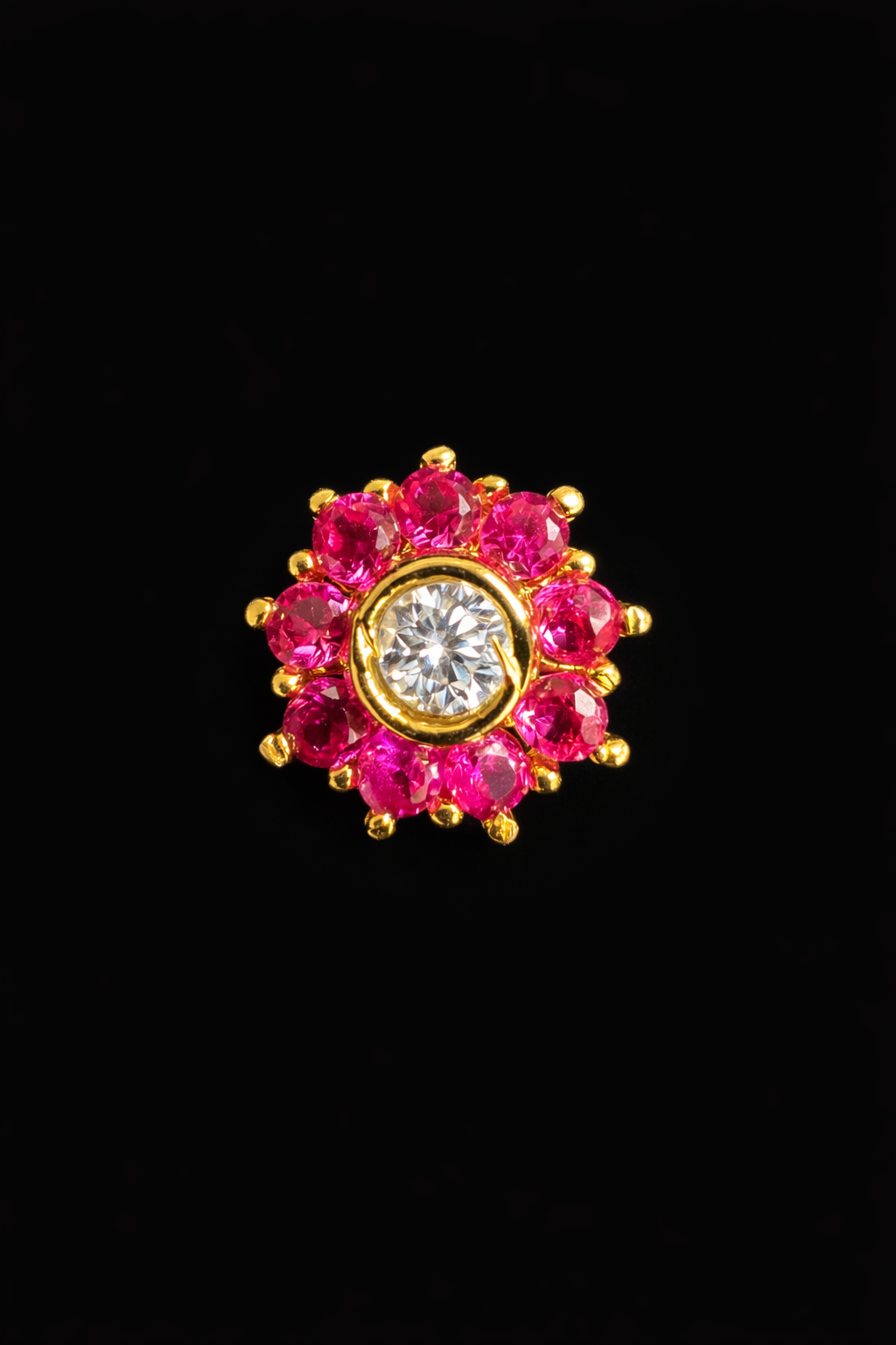 Emerald Sunburst Kurta Button