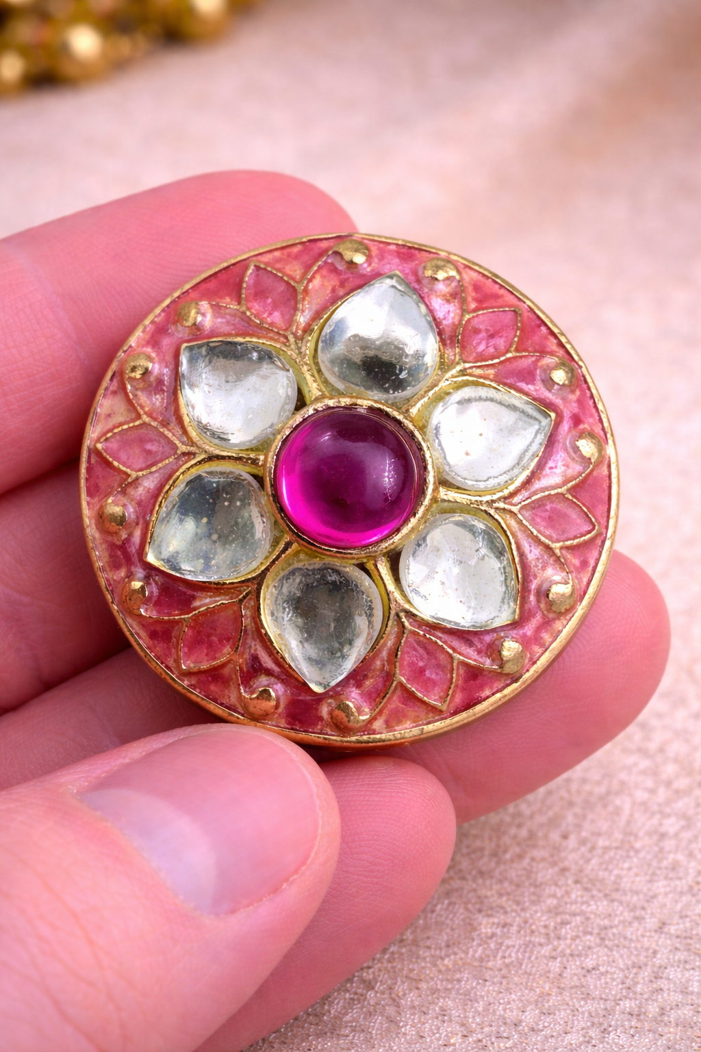 Zamrud Pushp Bandhgala Button