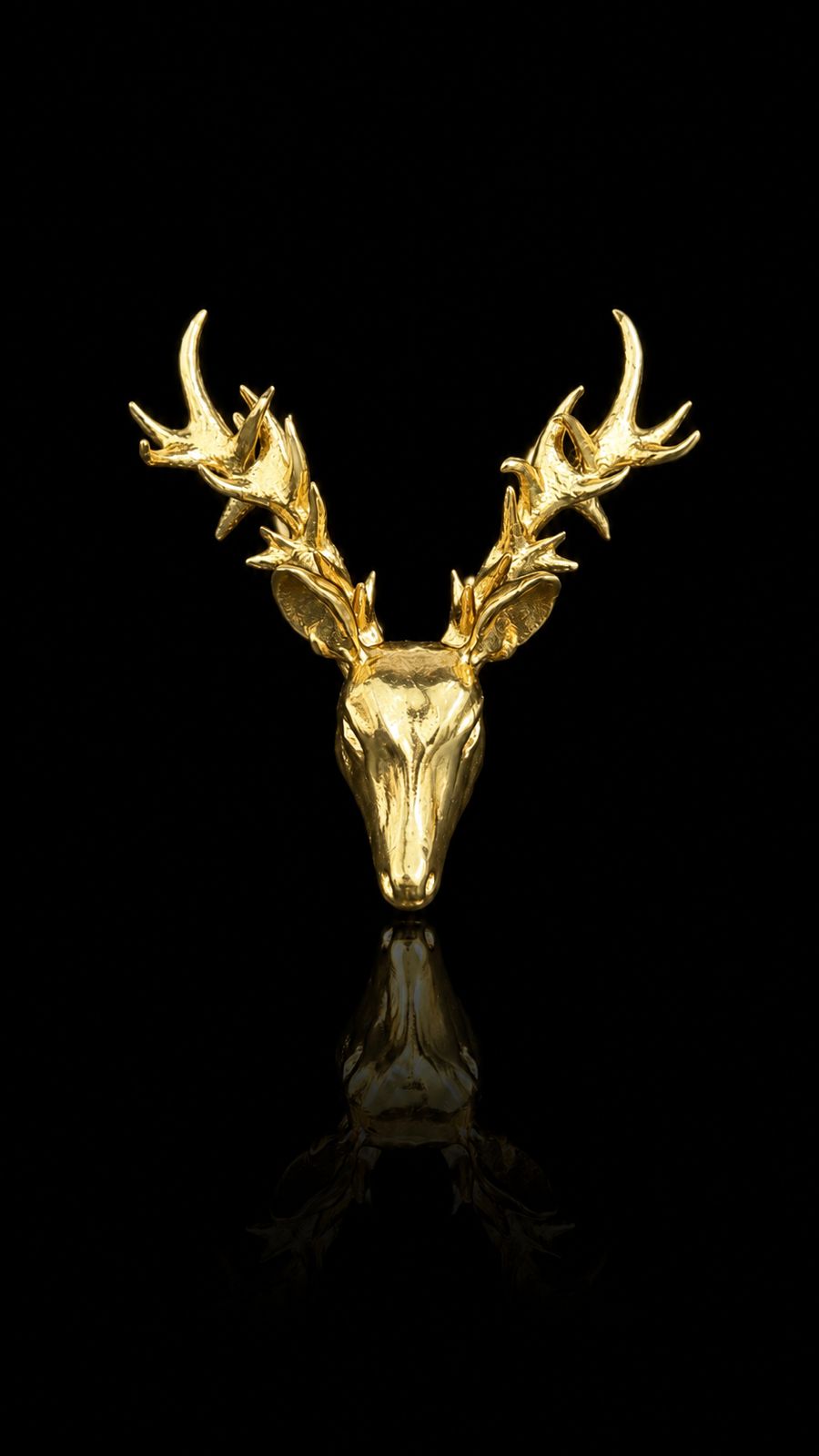 Regal Stag Antler Lapel Pin