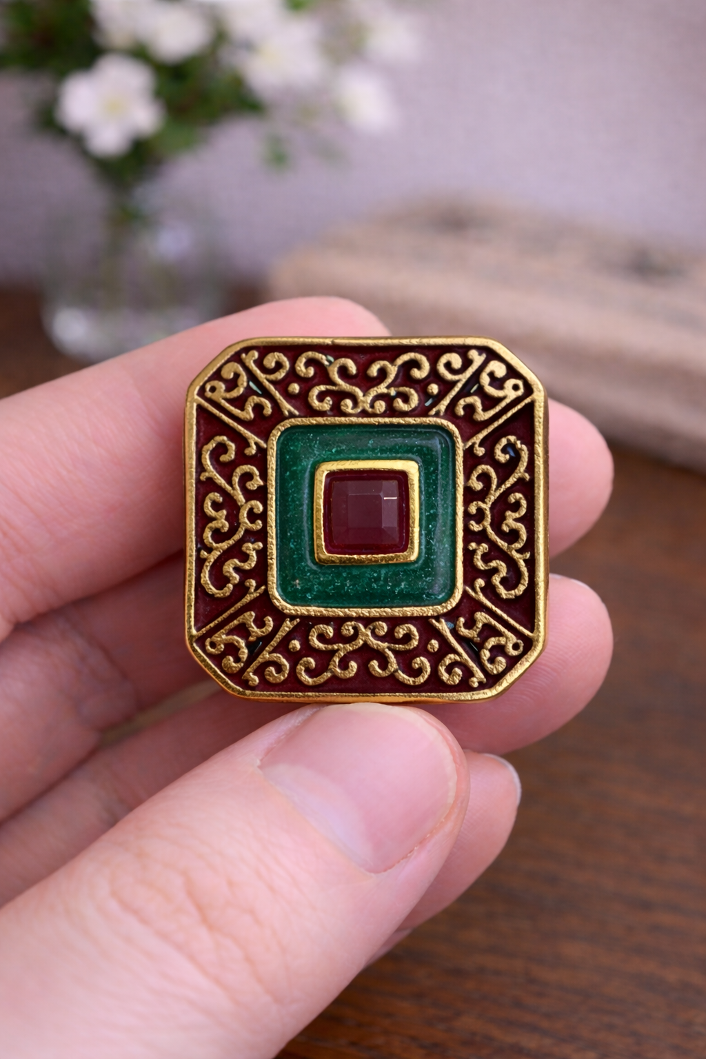 Rajwadi Bandhgala Button