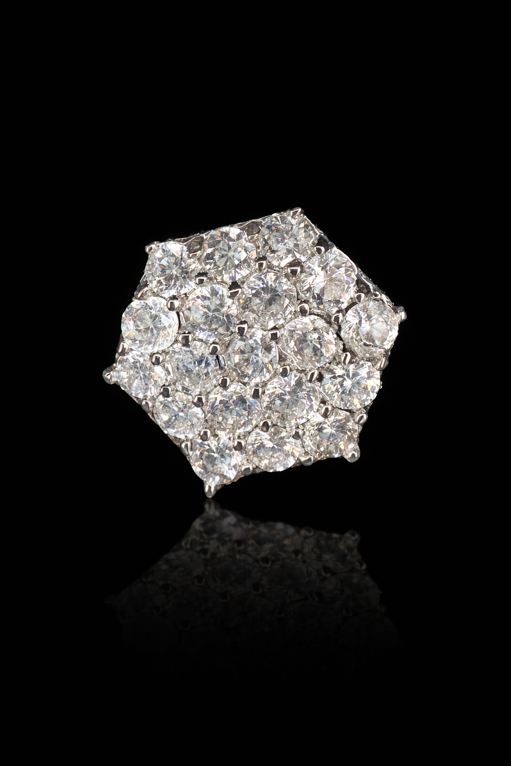 Ruby Crown Hex Kurta Button