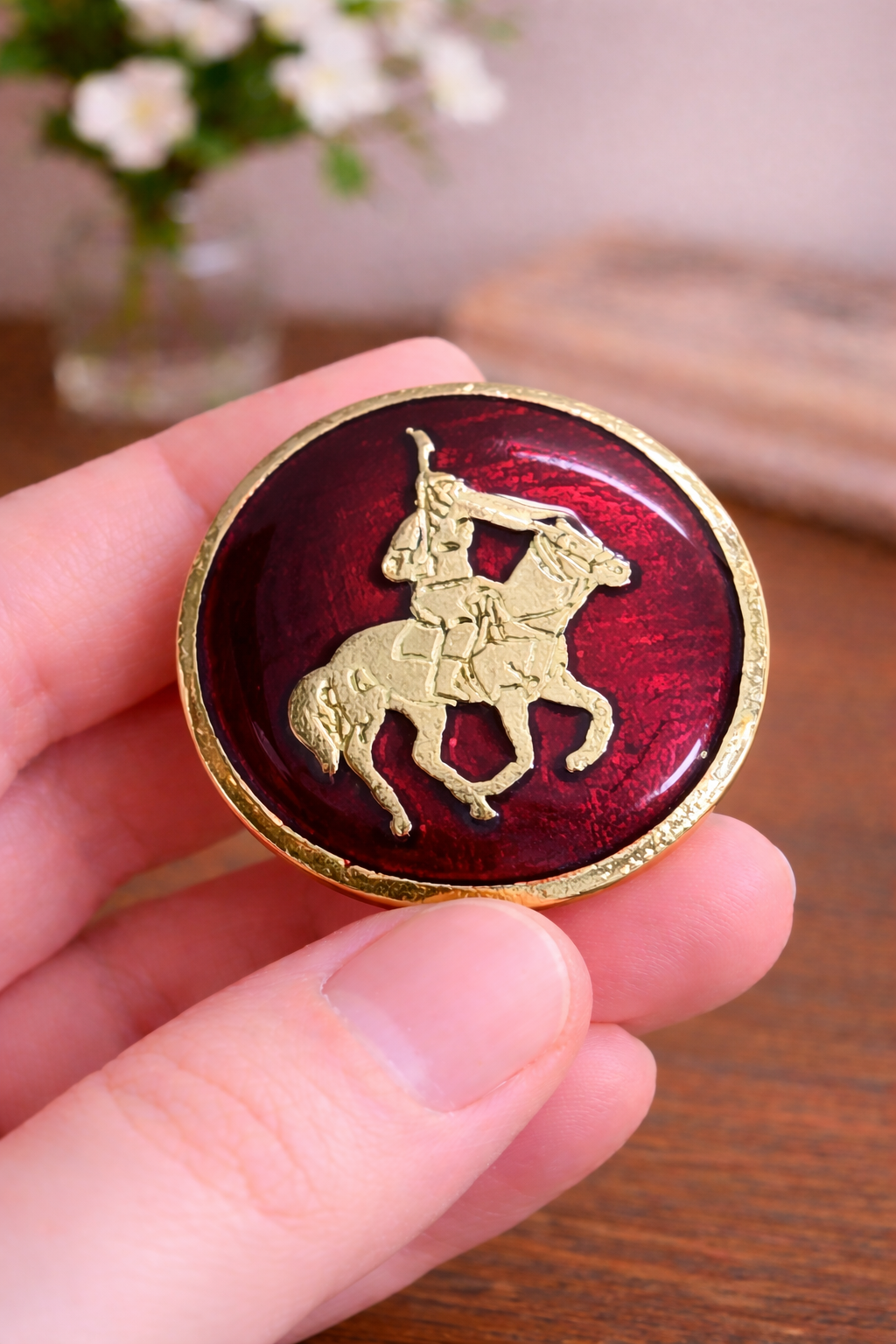 Raj Tilak Rider – Brass Bandhgala Button Set