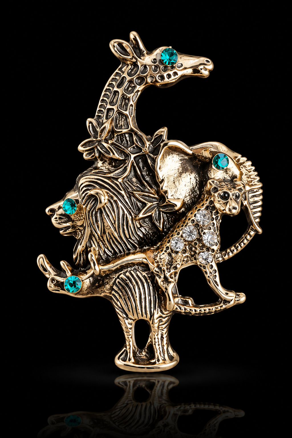 Royal Safari Animal Brooch