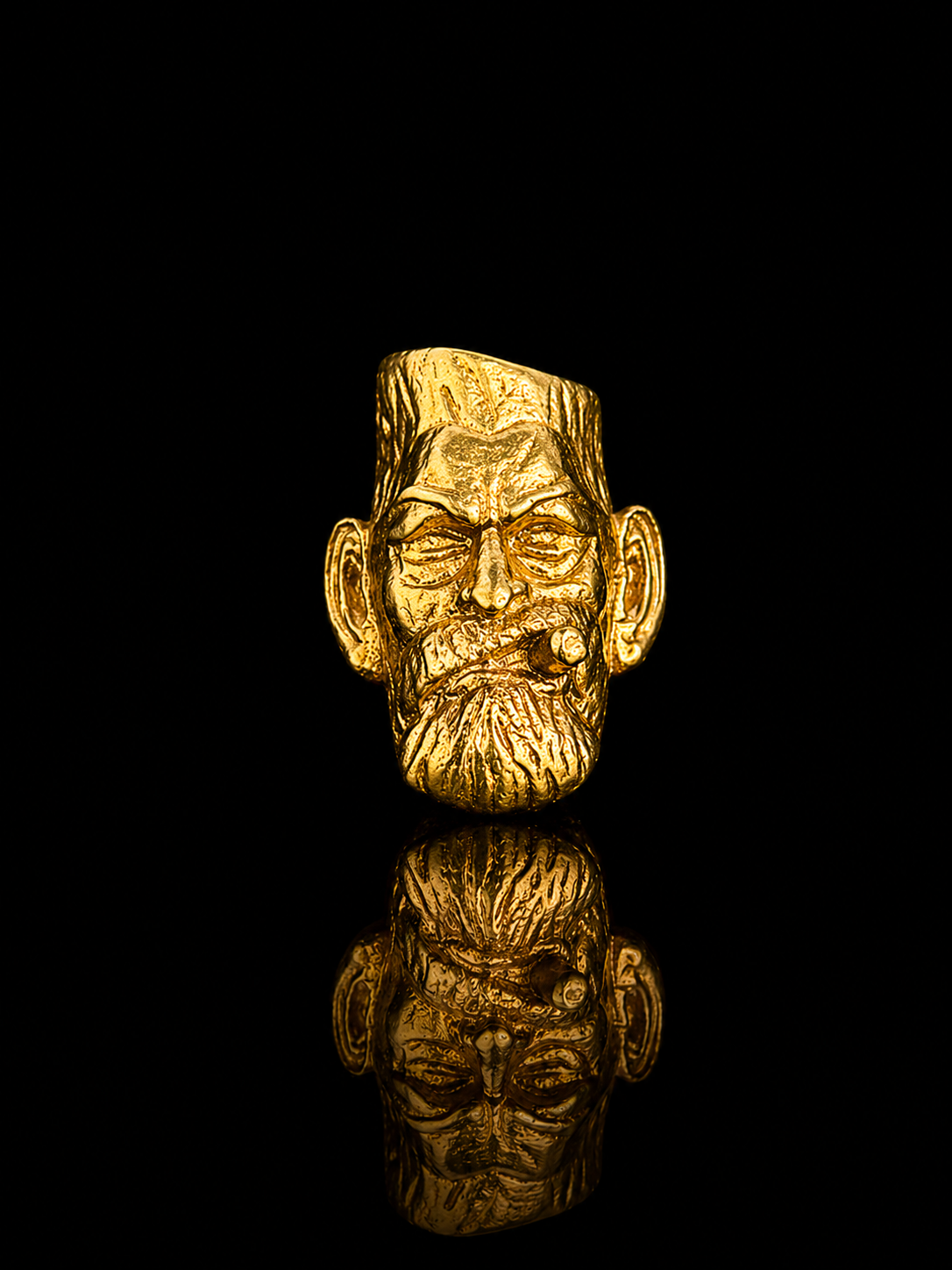 Vintage Rebel Face Brooch