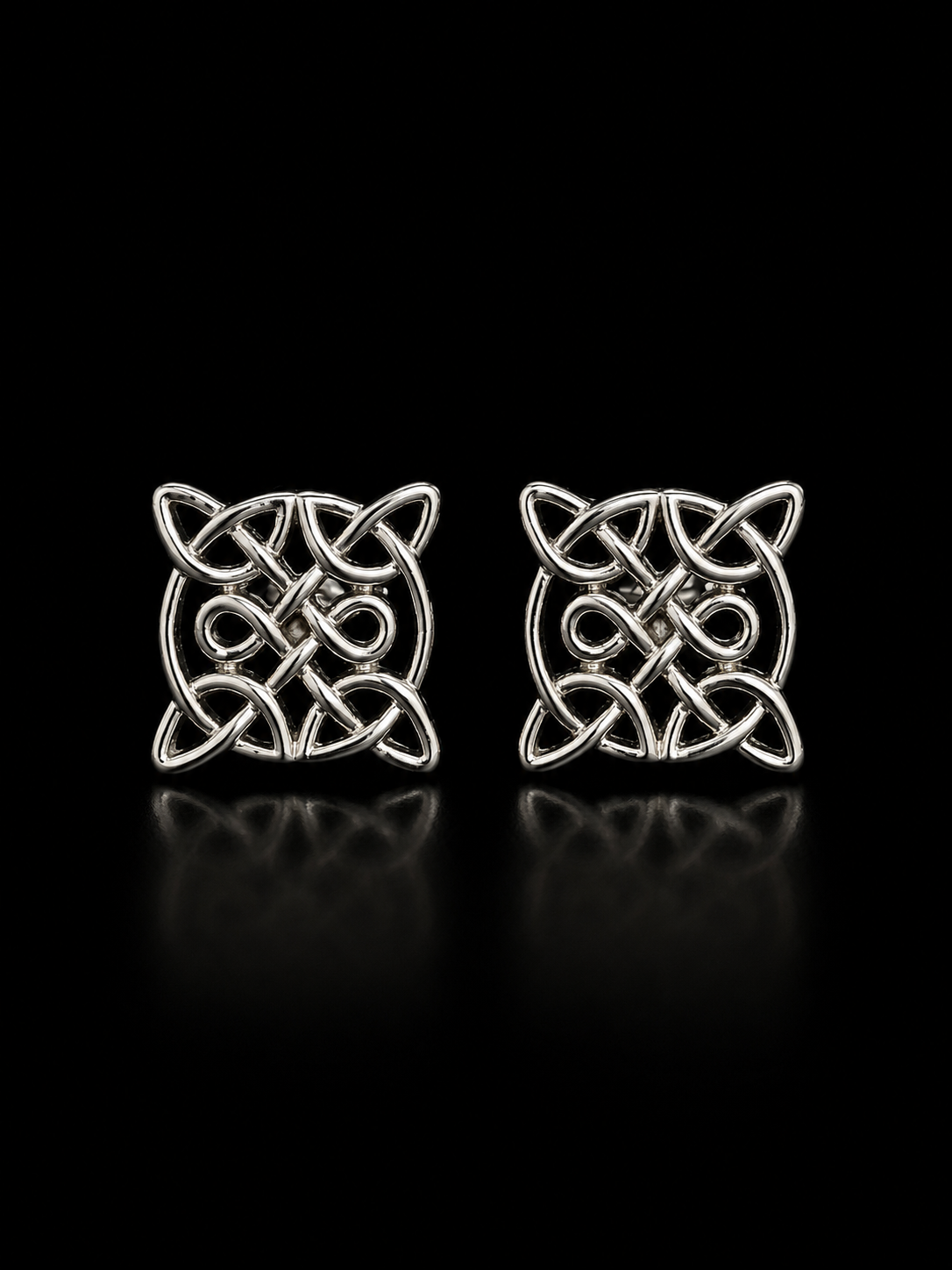 Celtic Knot Silver Cufflinks