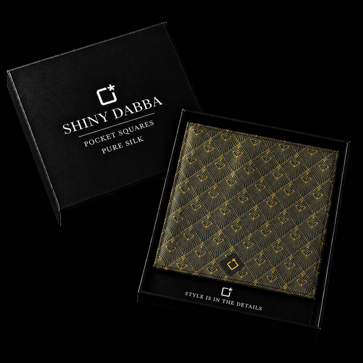 Art-Deco Silk Pocket Square