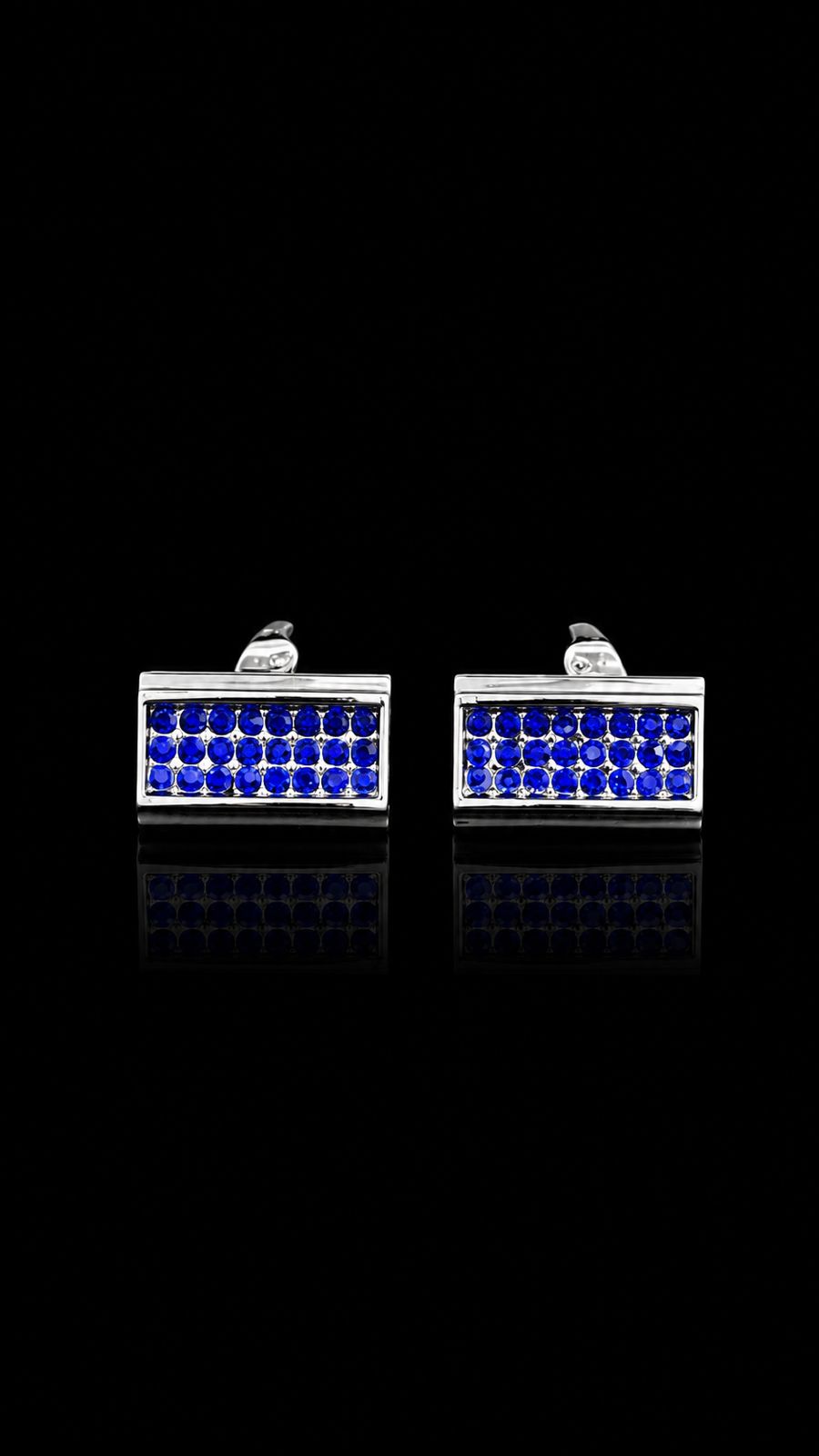 Sapphire Grid Cufflinks