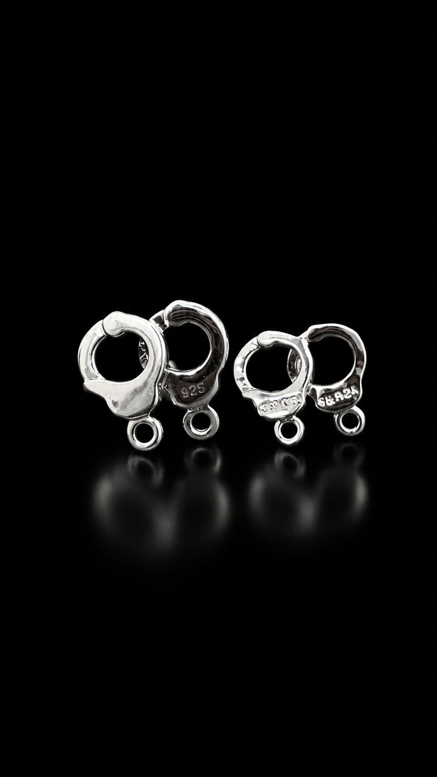 Sterling Handcuff Cufflinks