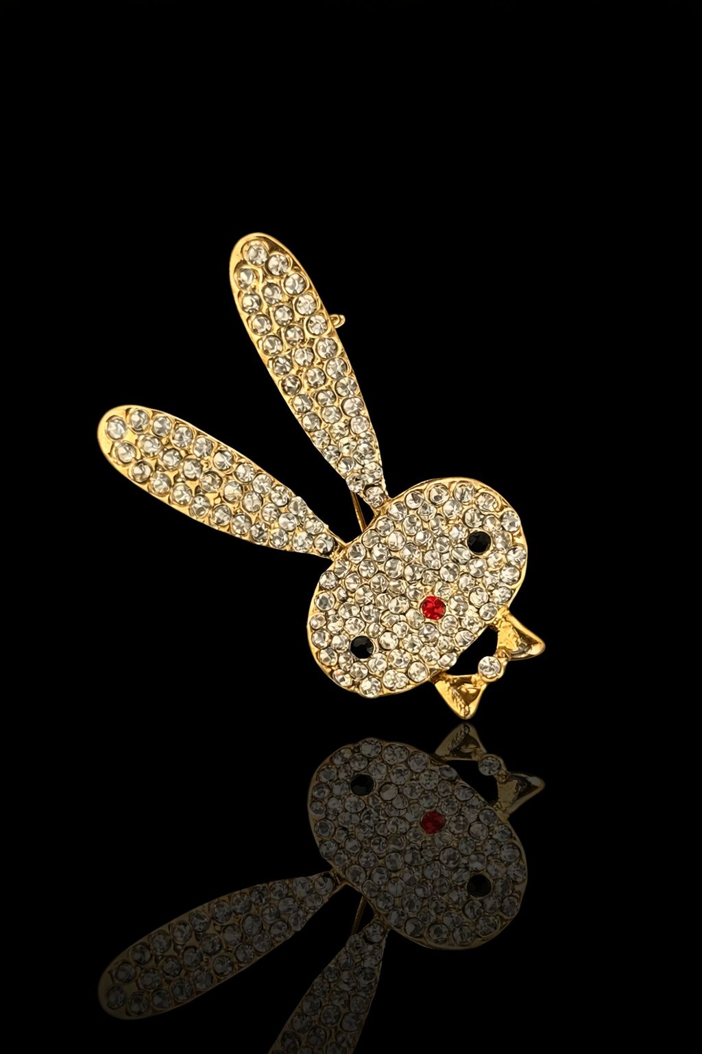 Sparkling Bunny Brooch