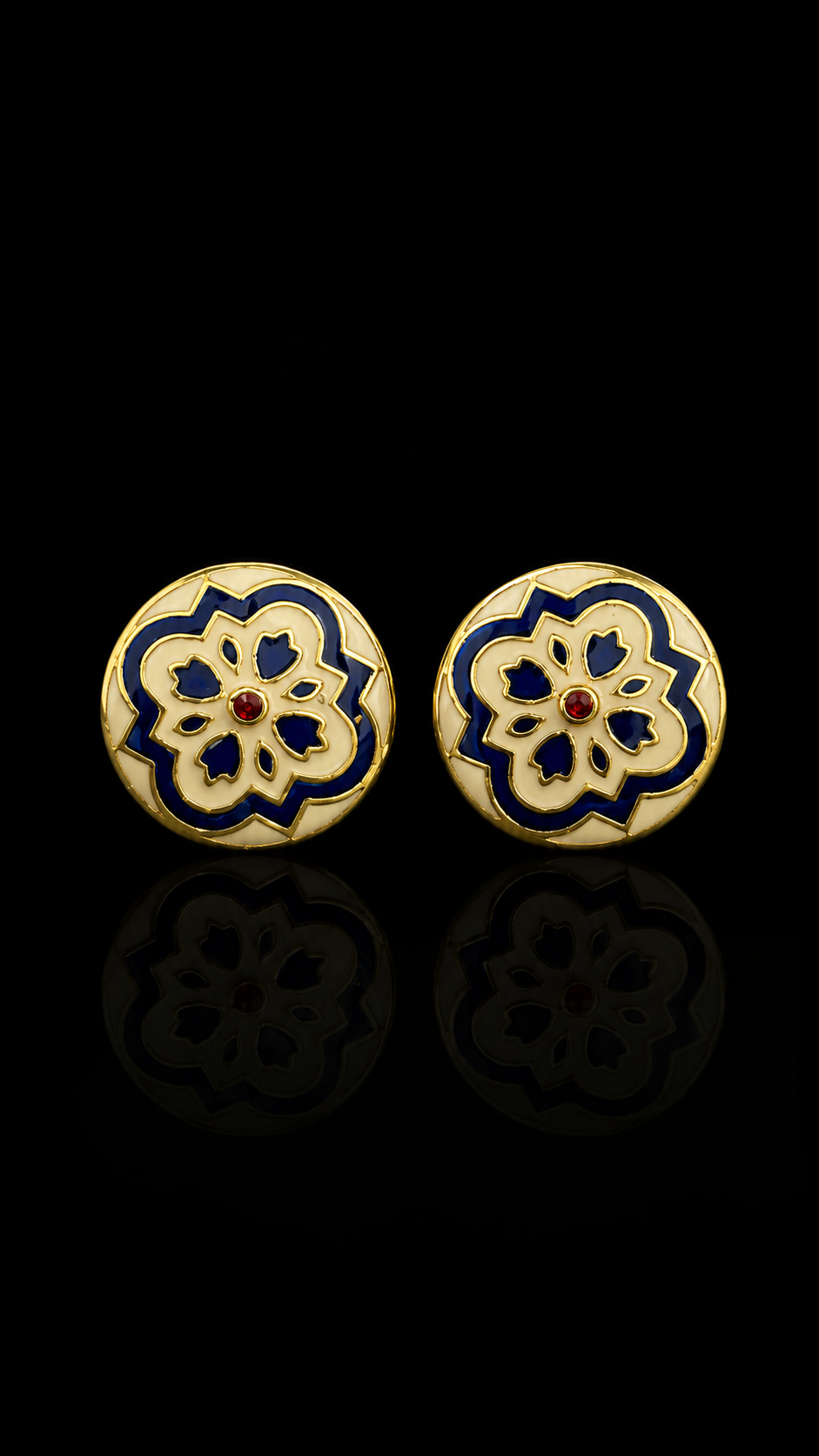 Azure Royale Floral Cufflinks