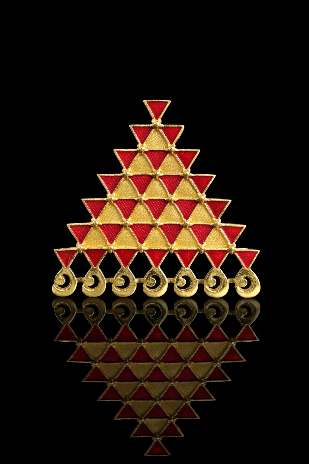 Saraswati Symbol Brooch
