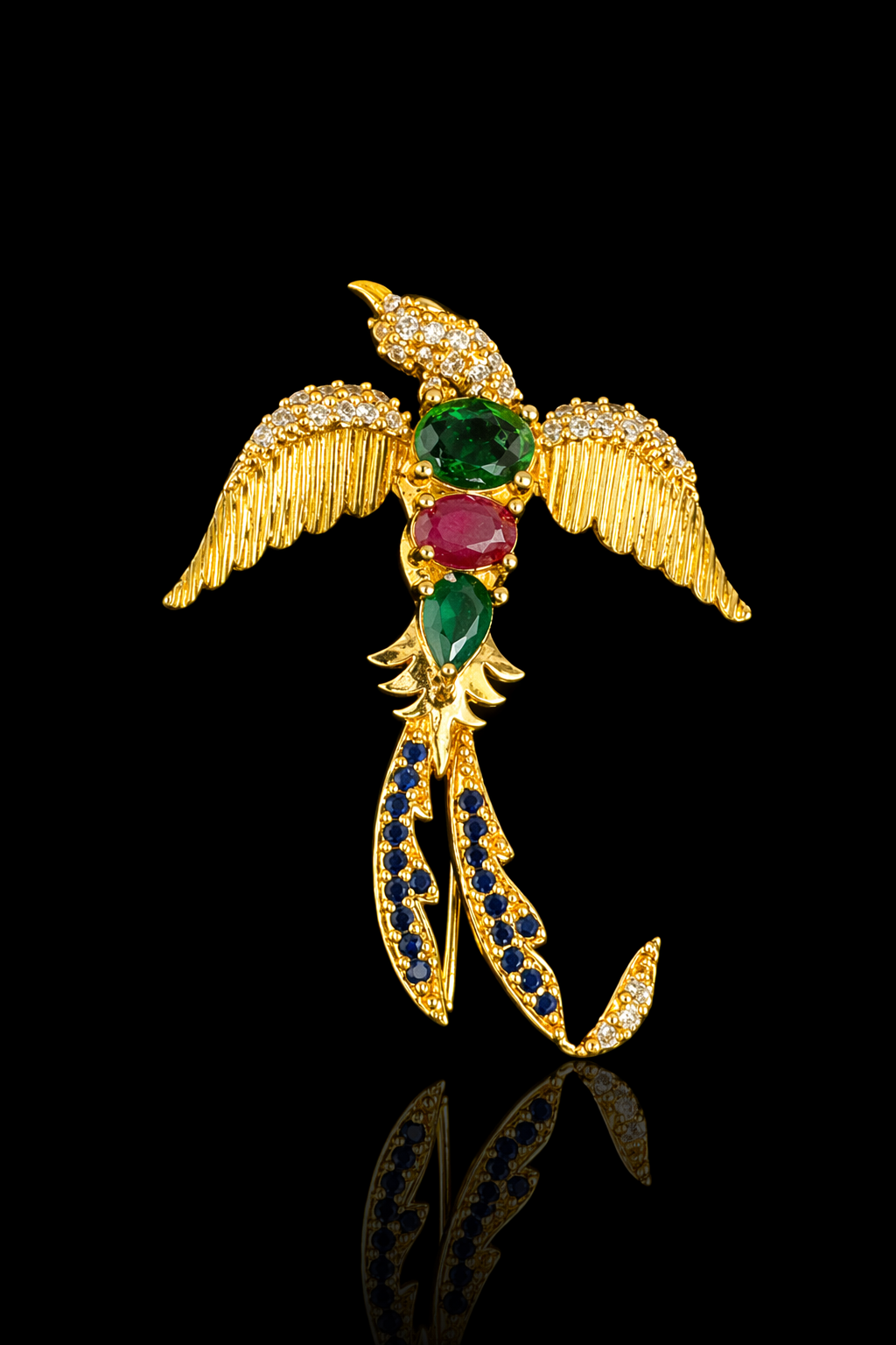 Regal Phoenix Navratna Brooch