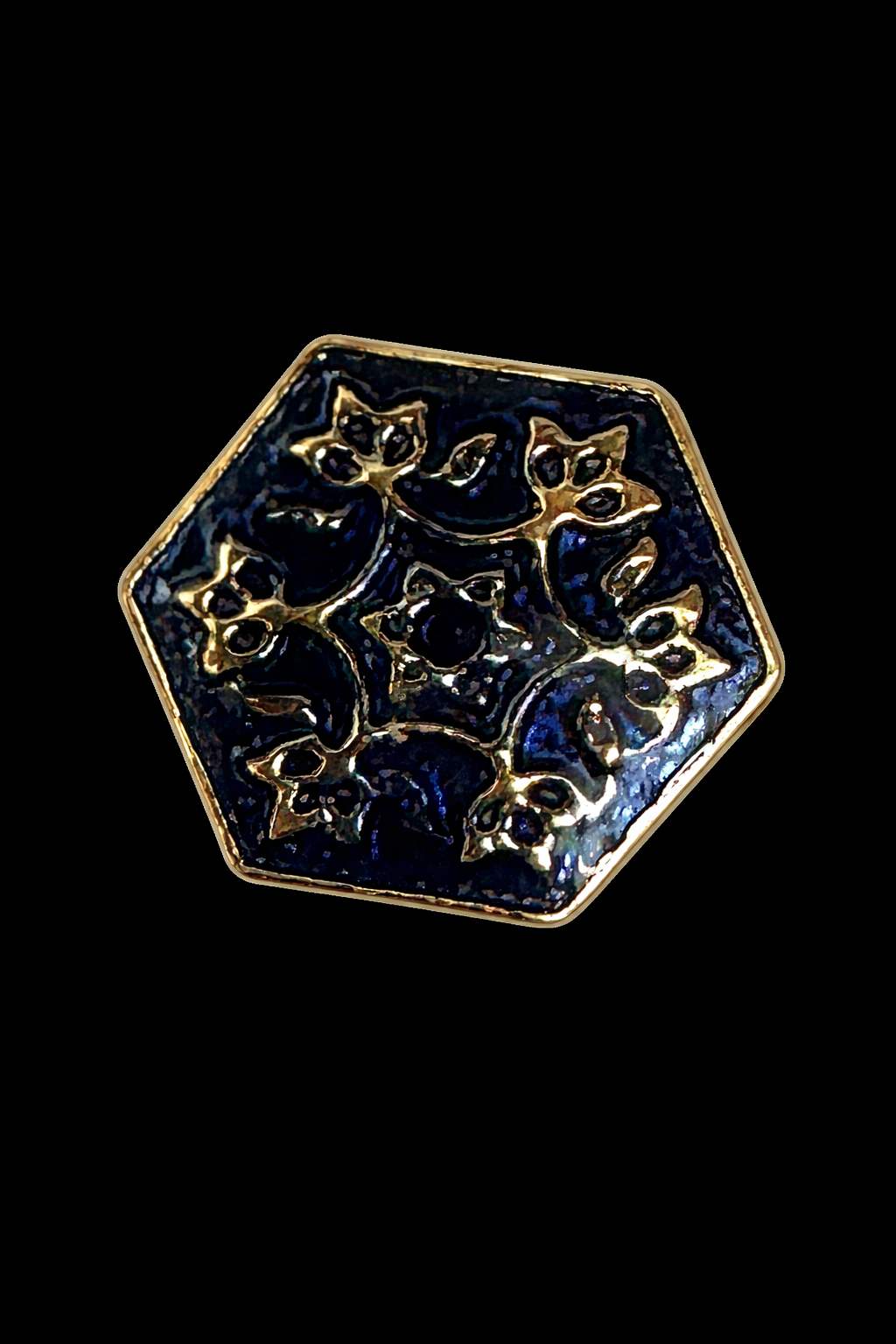 Floral Hexagon Kurta Button