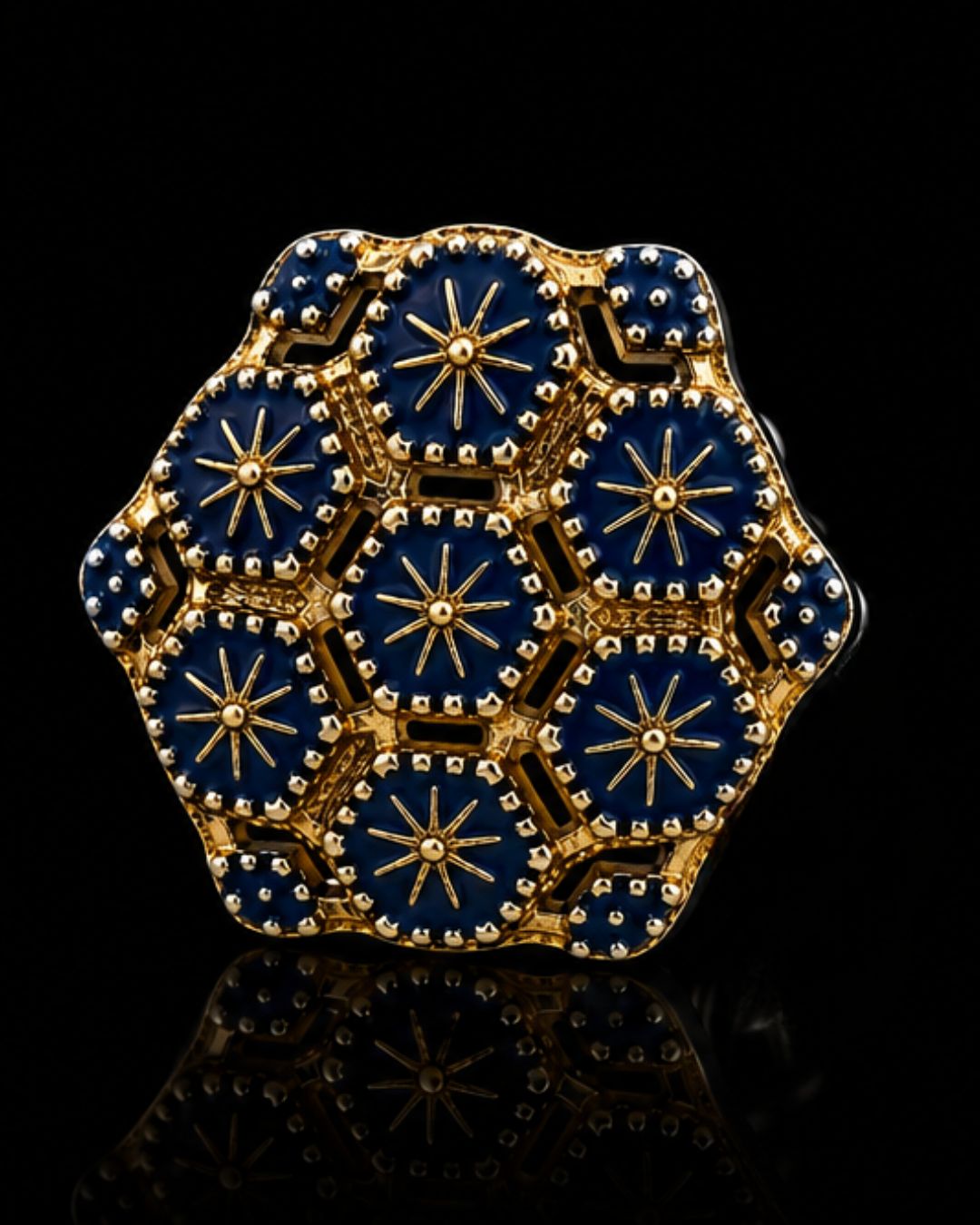 Midnight Star Button Clip