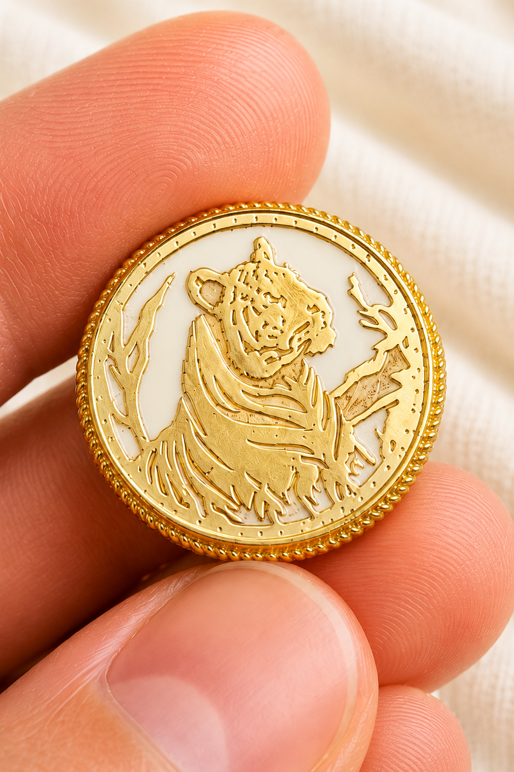 Crimson Tiger Bandhgala Button