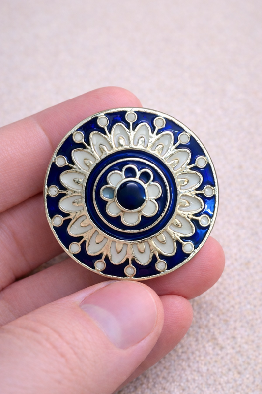 Indraneel Medallion Bandhgala Button