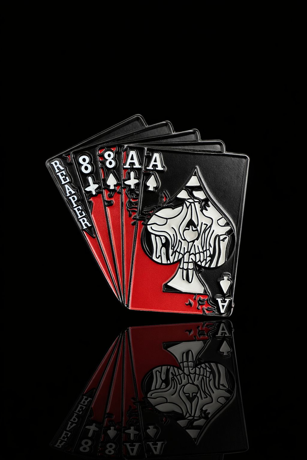 Royal Flush Cards Brooch