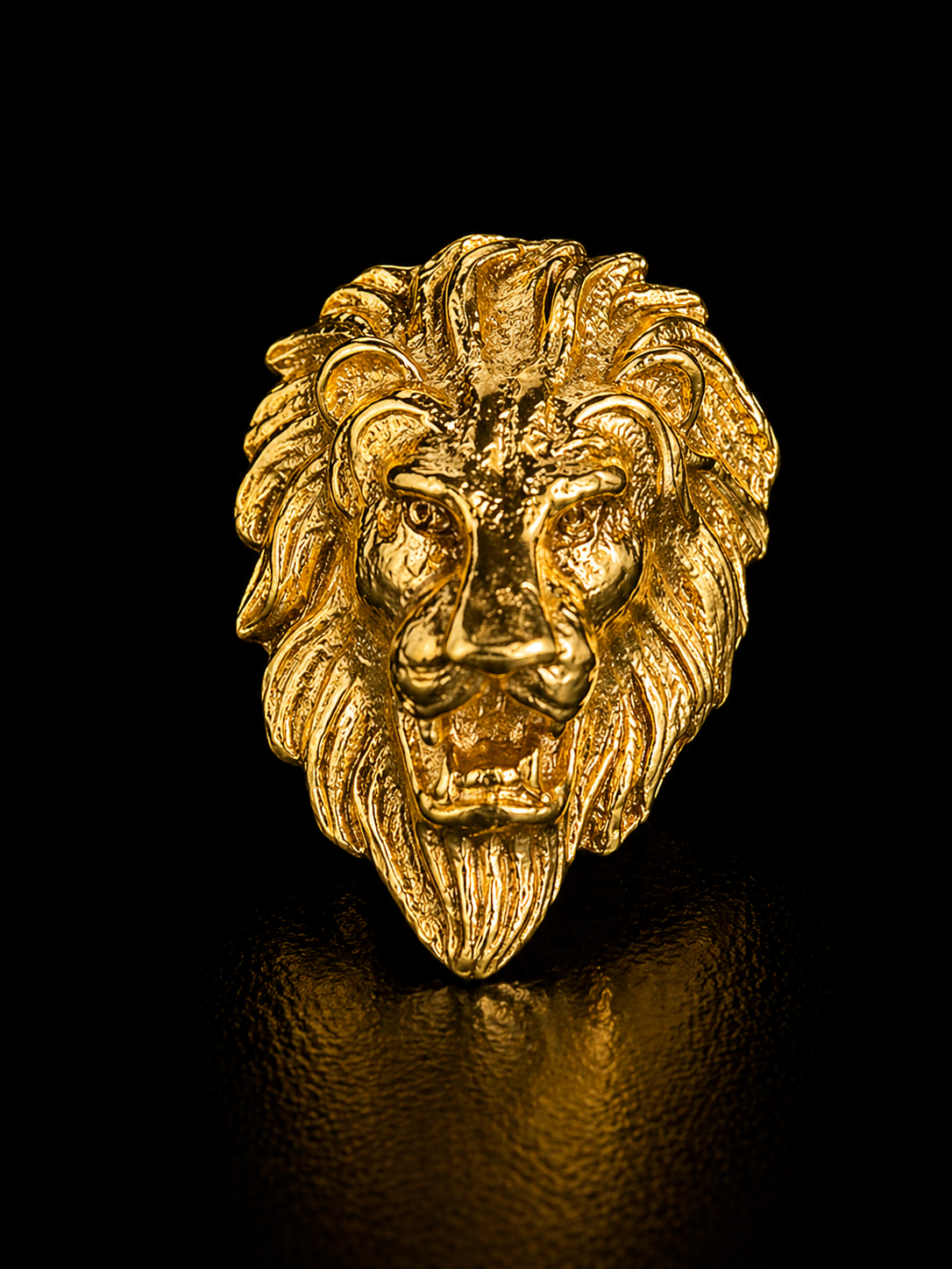 Royal Lion Head Brooch