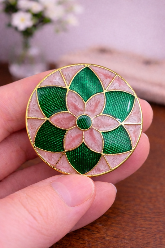 Blush Lotus Bandhgala Button