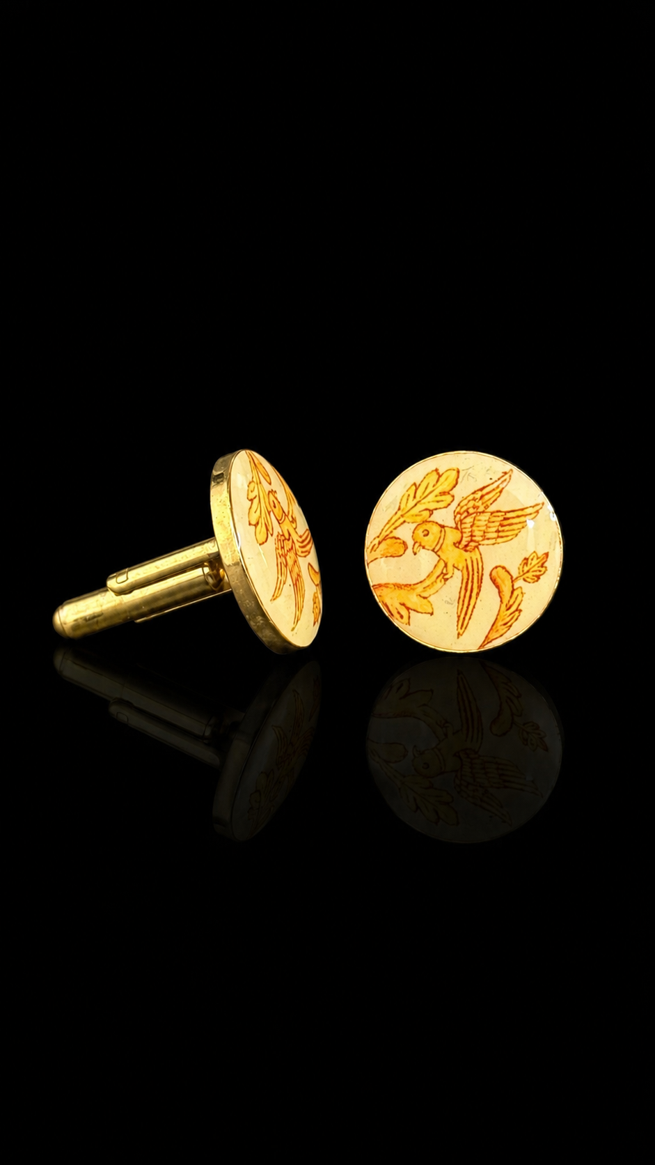 Heritage Hand-Painted Enamel Cufflinks