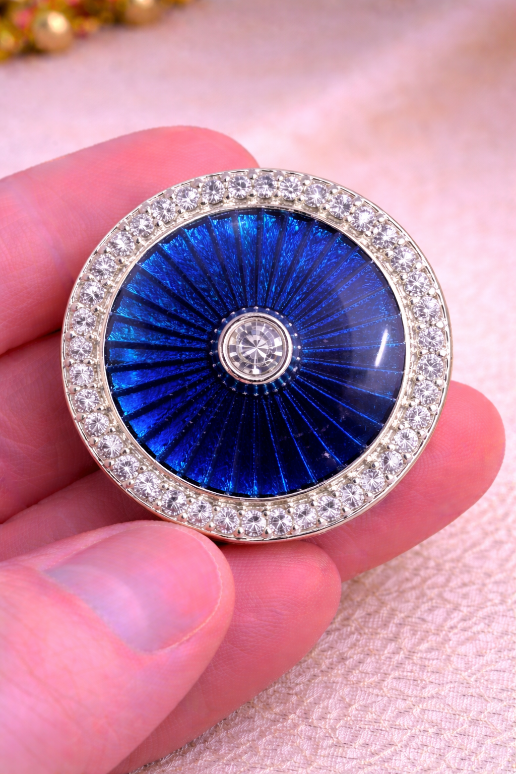 Imperial Radiance Crystal Bandhgala Button