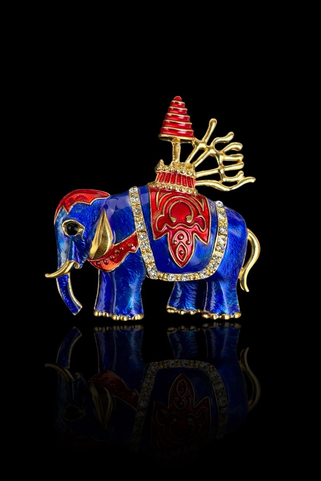 Royal Procession Elephant Brooch