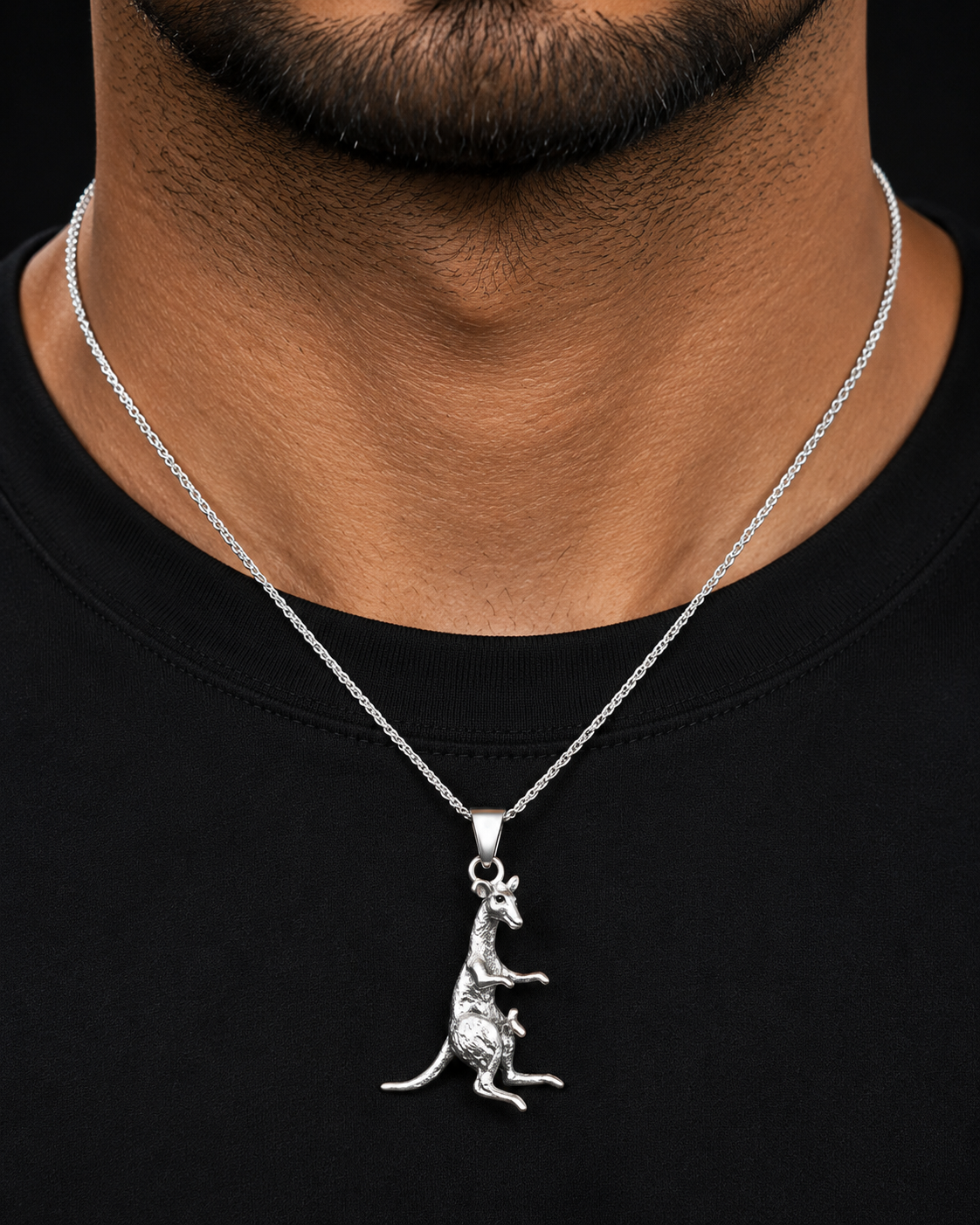 Outback Guardian Kangaroo Pendant