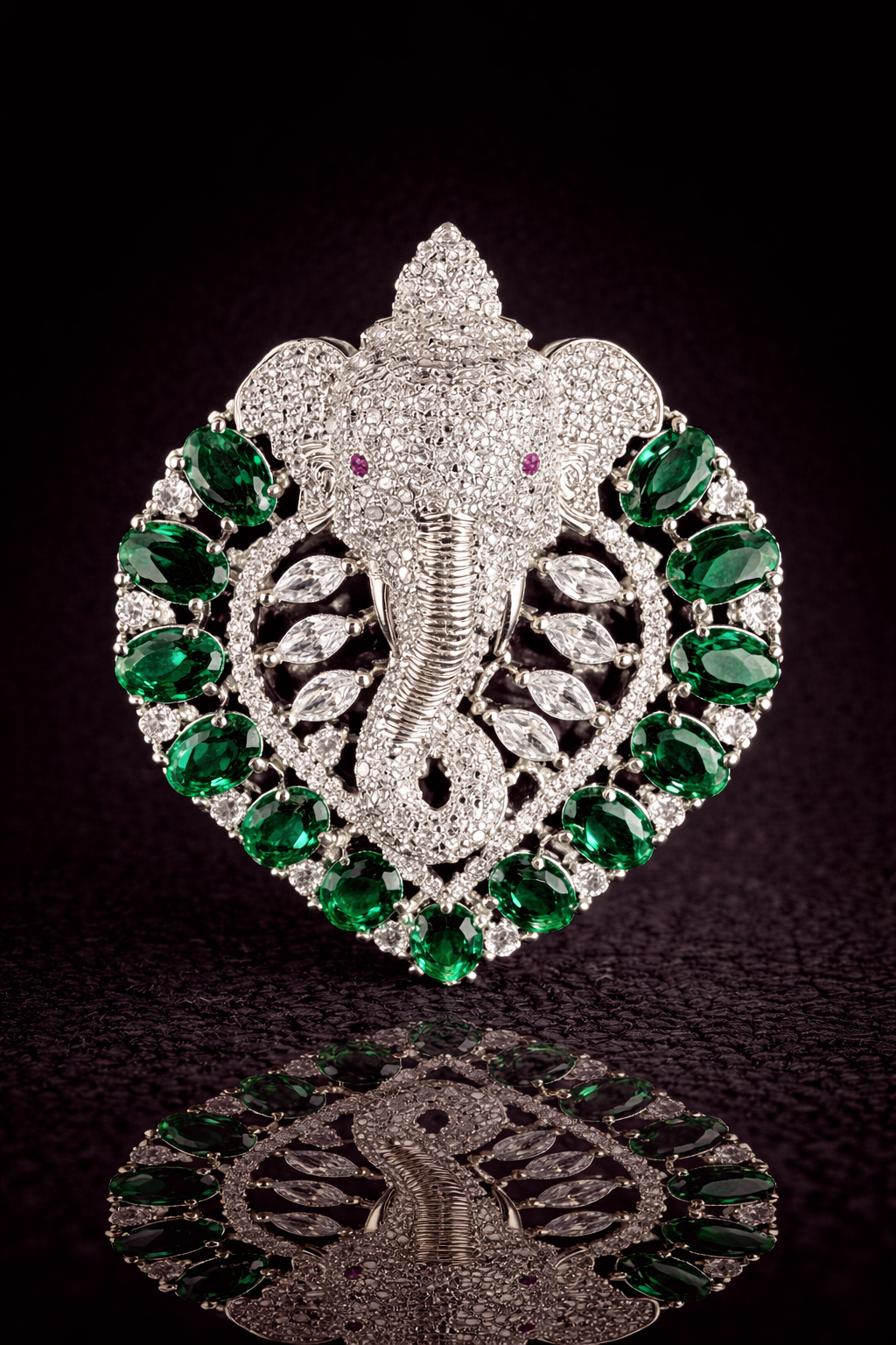 Ganesha Crest Magnet Brooch